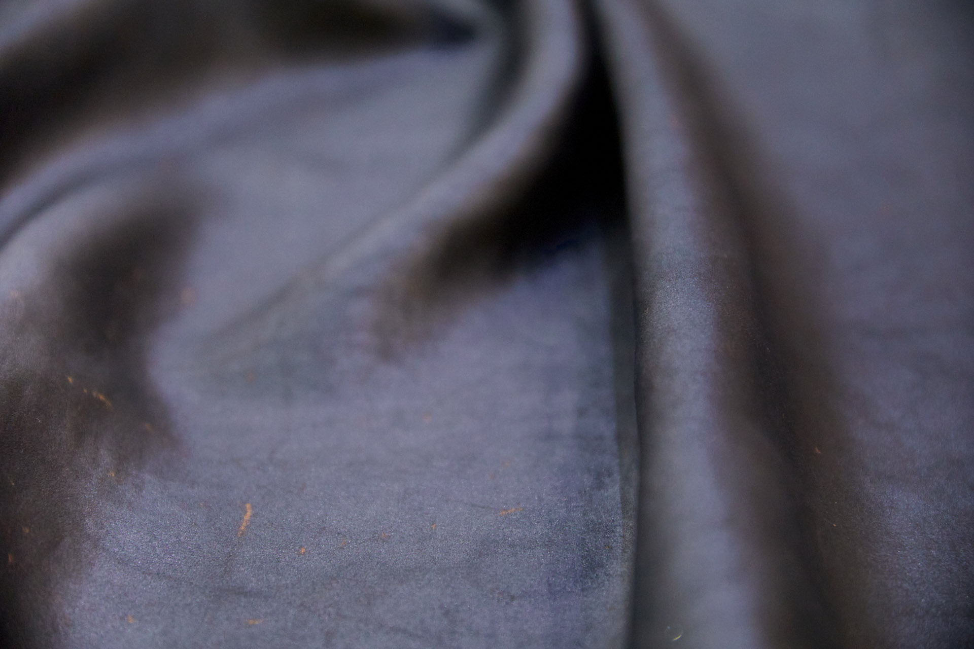 Mud Silk - Satin - Old Copper / Black fabric, image 10 of 10