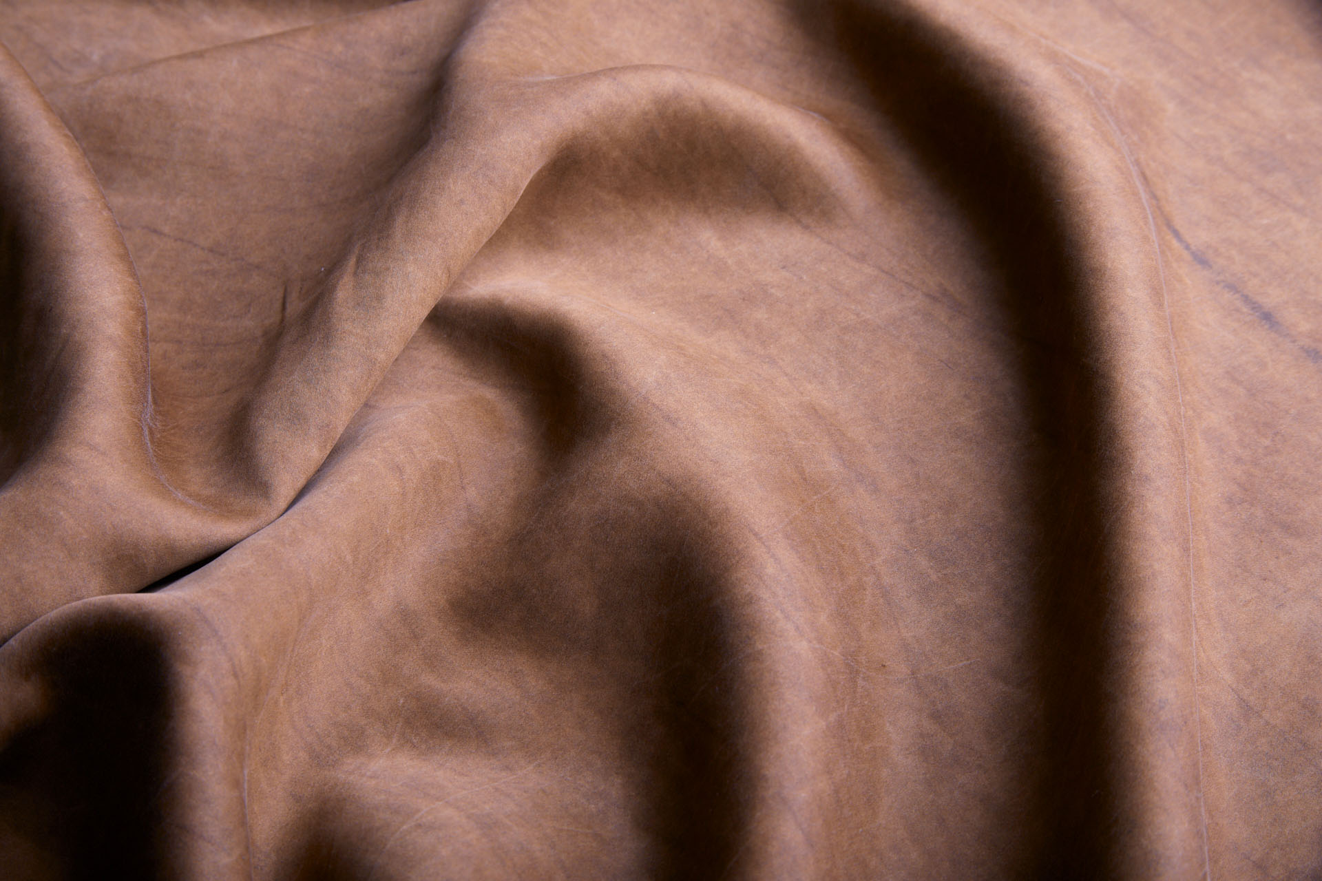 Mud Silk - Satin - Old Copper / Black fabric, image 2 of 10