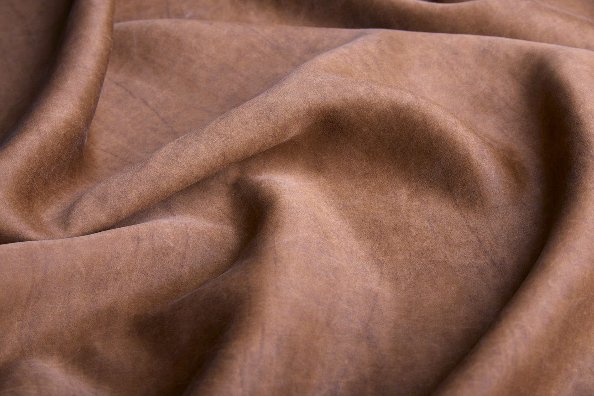 Mud Silk - Satin - Old Copper / Black fabric, image 3 of 10