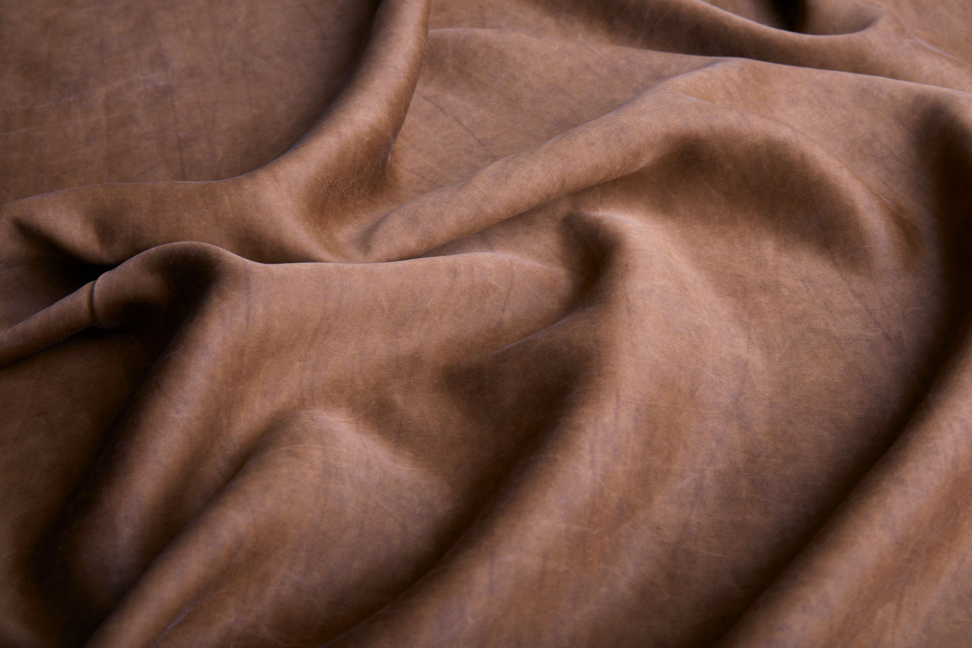 Mud Silk - Satin - Old Copper / Black fabric, image 9 of 10