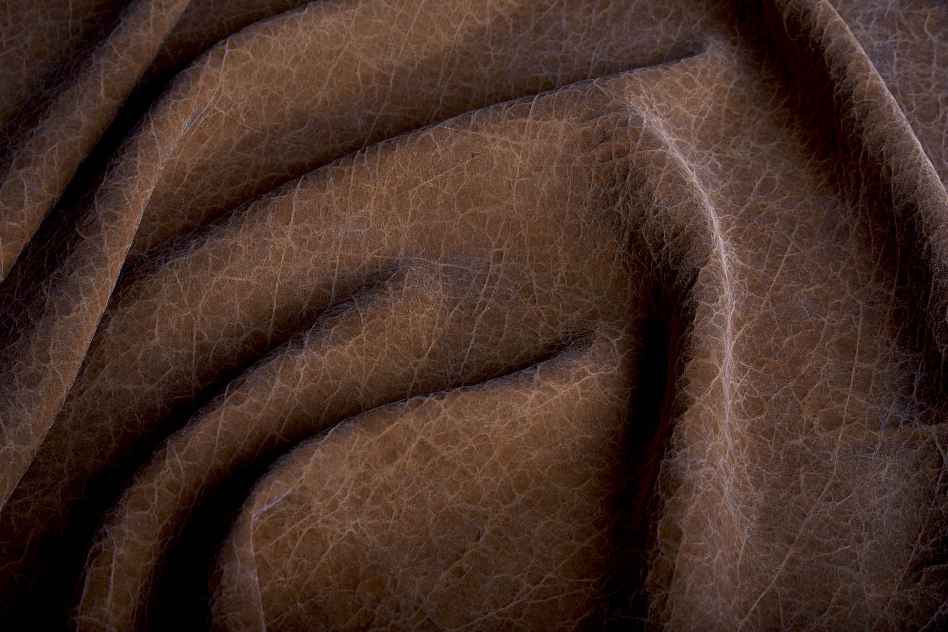 Mud Silk - Habotai - Crackled Cocoa / Black fabric, image 2 of 11
