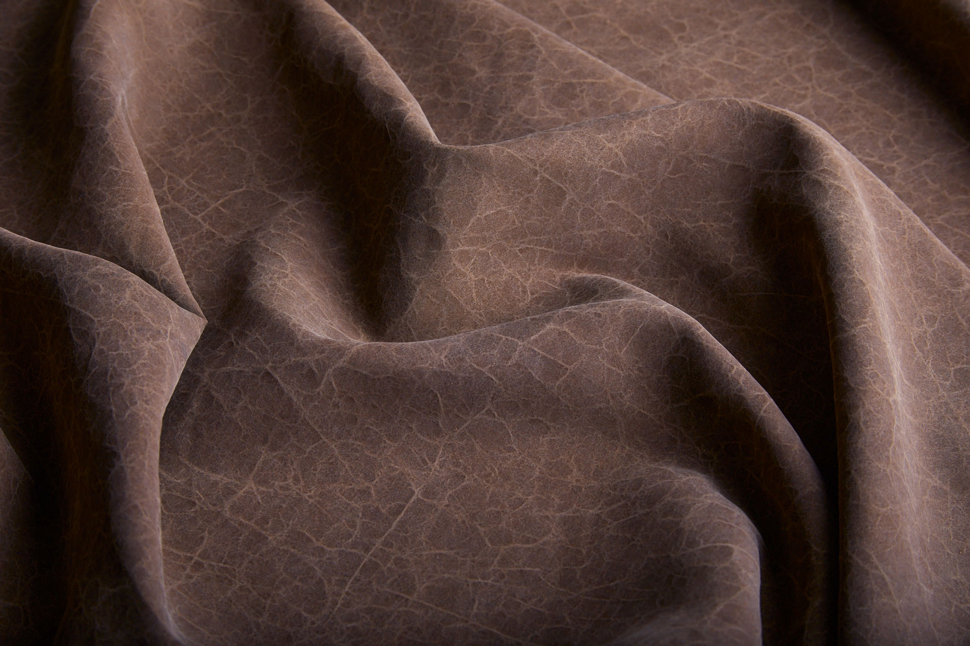 Mud Silk - Habotai - Irish Coffee / Black fabric, image 2 of 10
