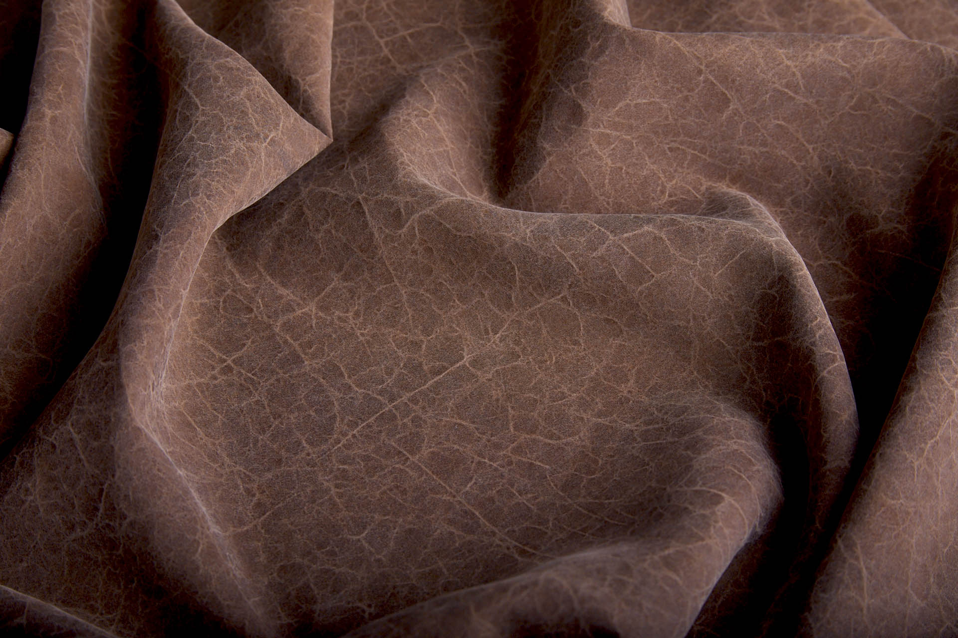 Mud Silk - Habotai - Irish Coffee / Black fabric, image 10 of 10