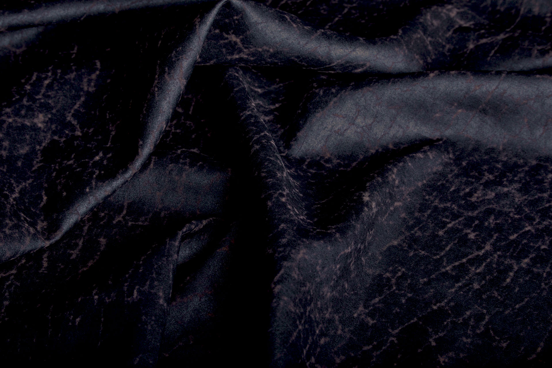 Mud Silk - Habotai - Irish Coffee / Black fabric, image 3 of 10