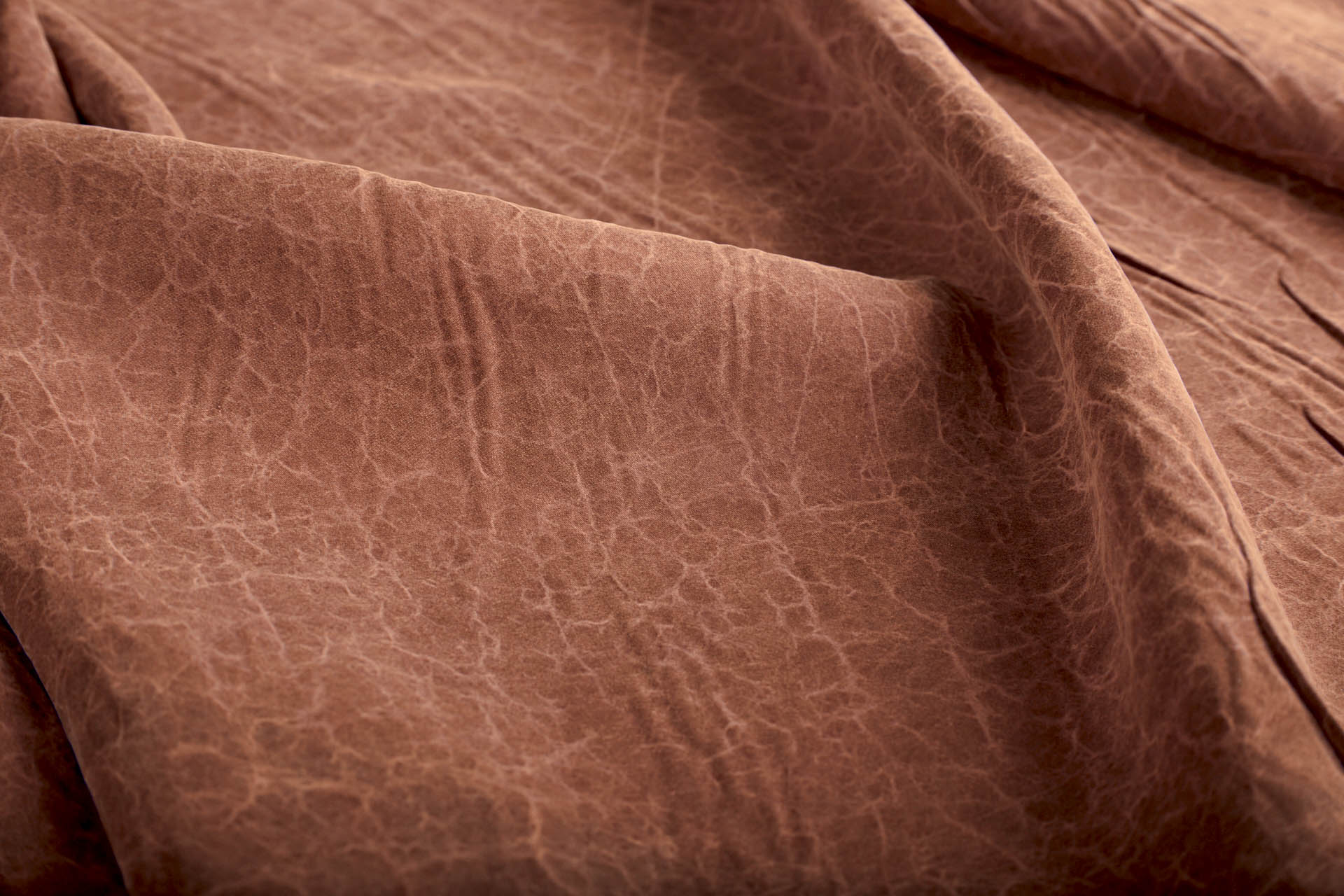 Mud Silk - Habotai - Brick / Black fabric, image 7 of 8