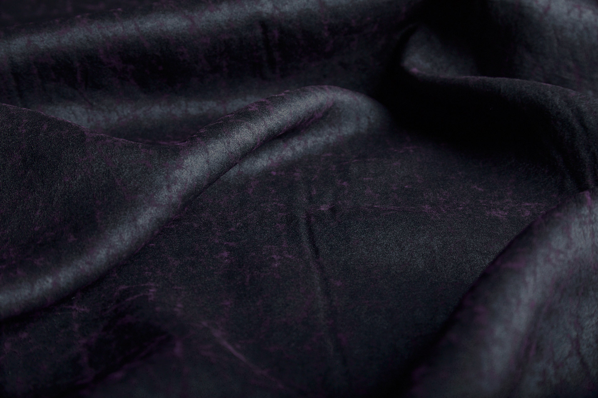 Mud Silk - Habotai - Purple Iris / Black fabric, image 10 of 10