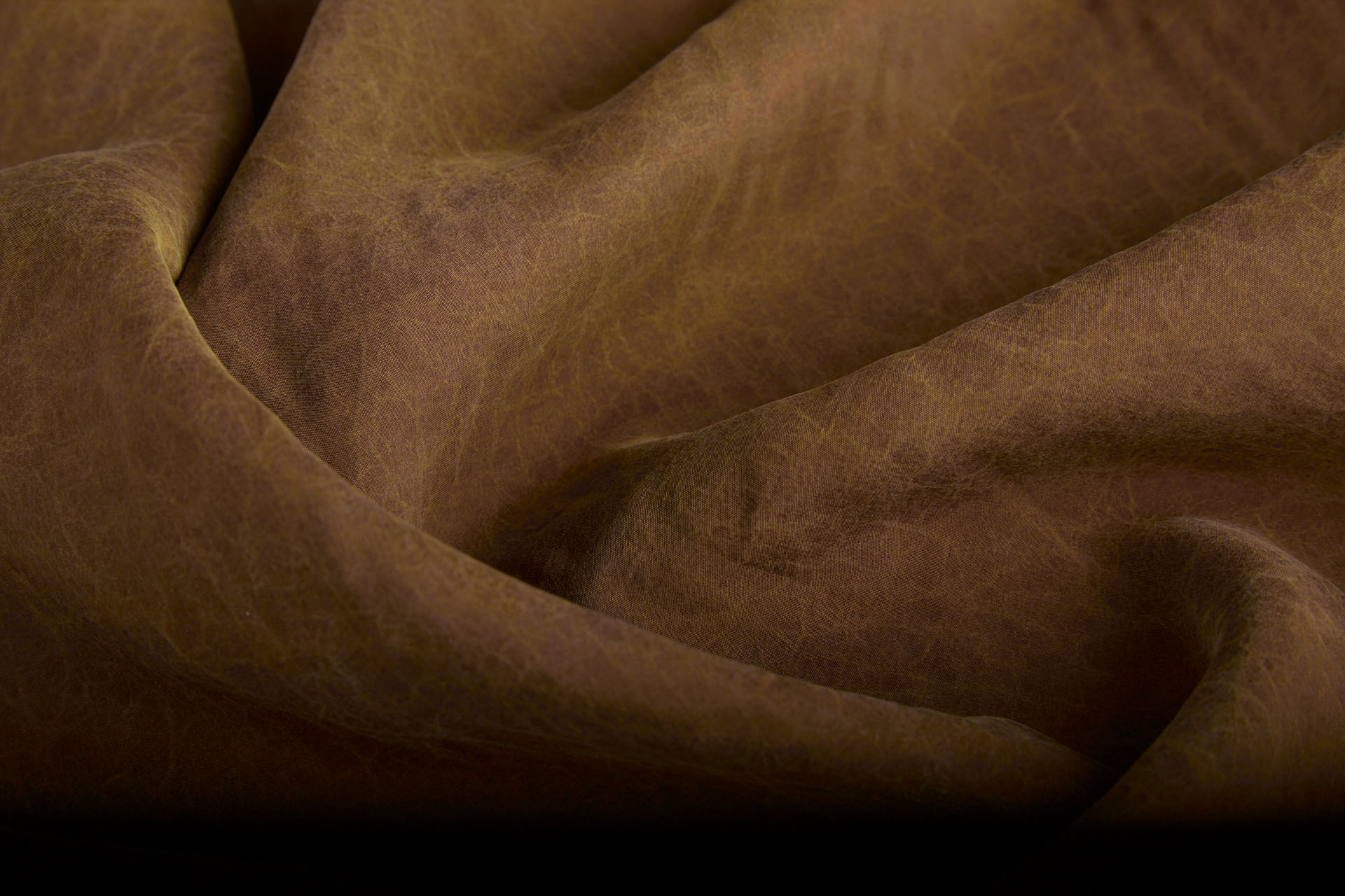 Mud Silk - Habotai - Raw Umber / Black fabric, image 8 of 10