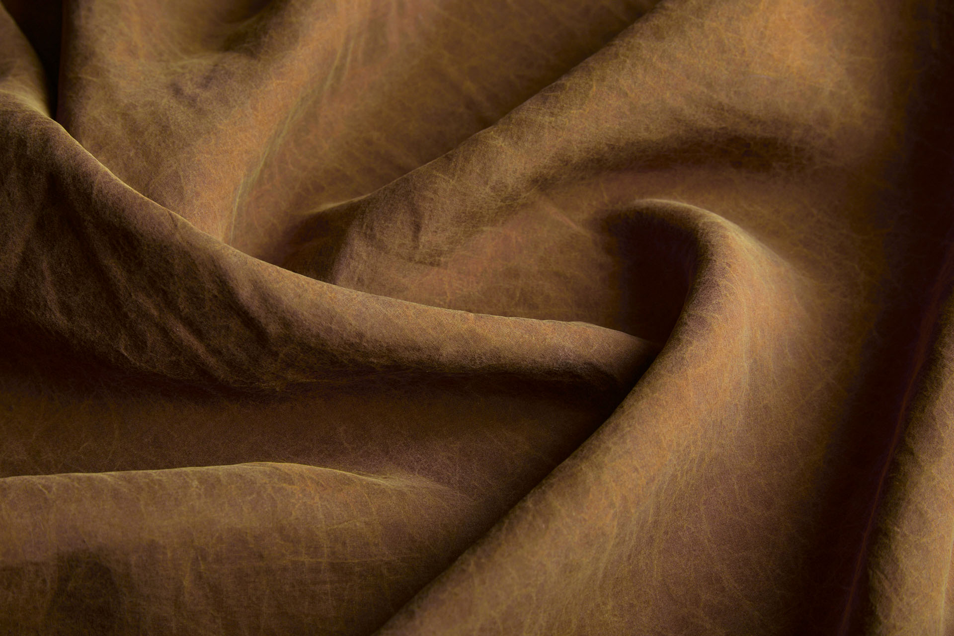 Mud Silk - Habotai - Raw Umber / Black fabric, image 9 of 10