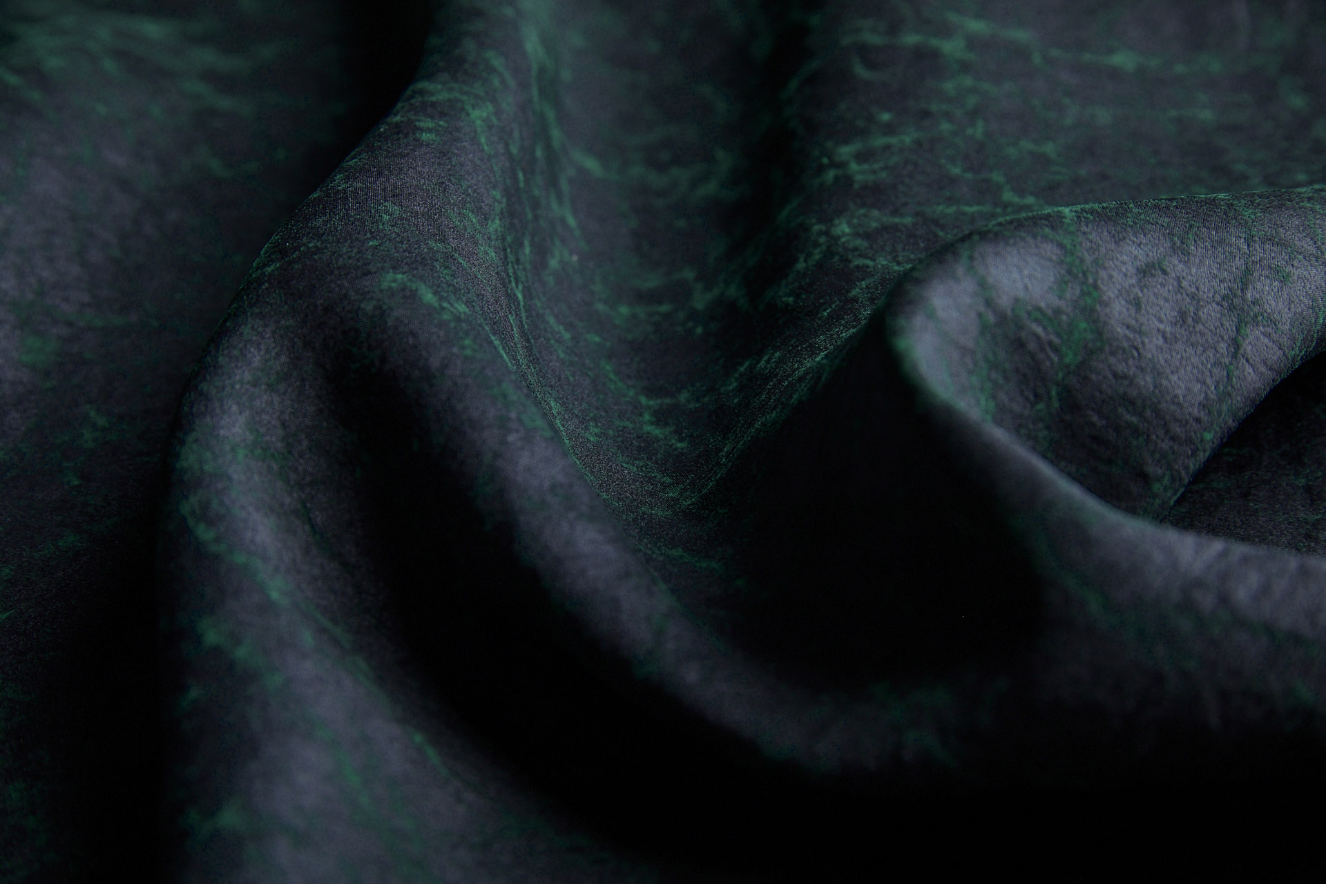 Mud Silk - Habotai - Japanese Laurel / Black fabric, image 12 of 12