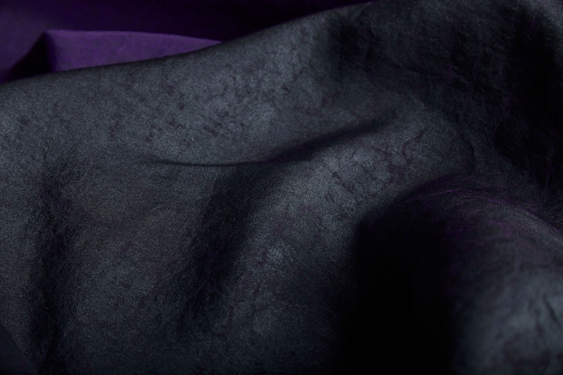 Mud Silk - Habotai - Dark Indigo / Black fabric, image 9 of 11