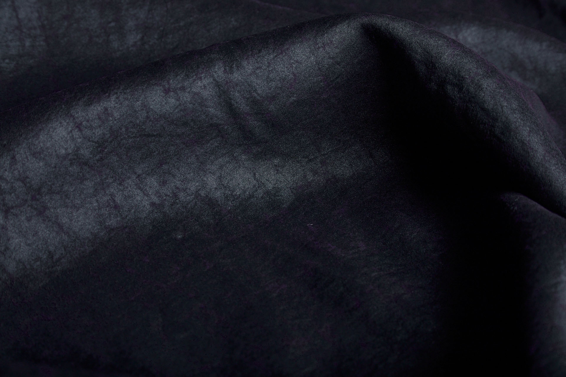 Mud Silk - Habotai - Dark Indigo / Black fabric, image 3 of 11