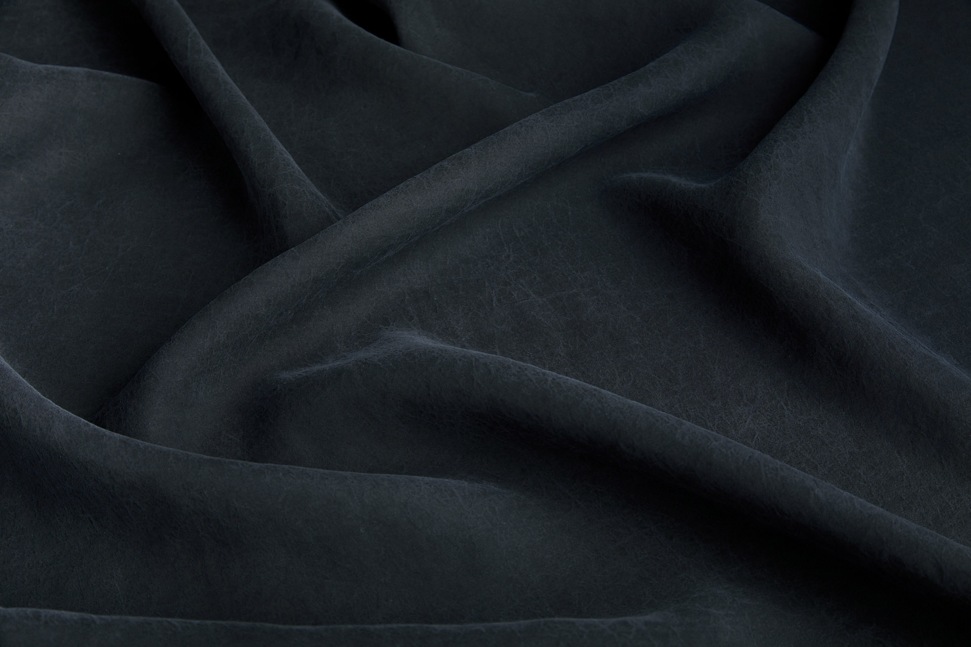 Mud Silk - Habotai - Washed Black / Black fabric, image 4 of 11