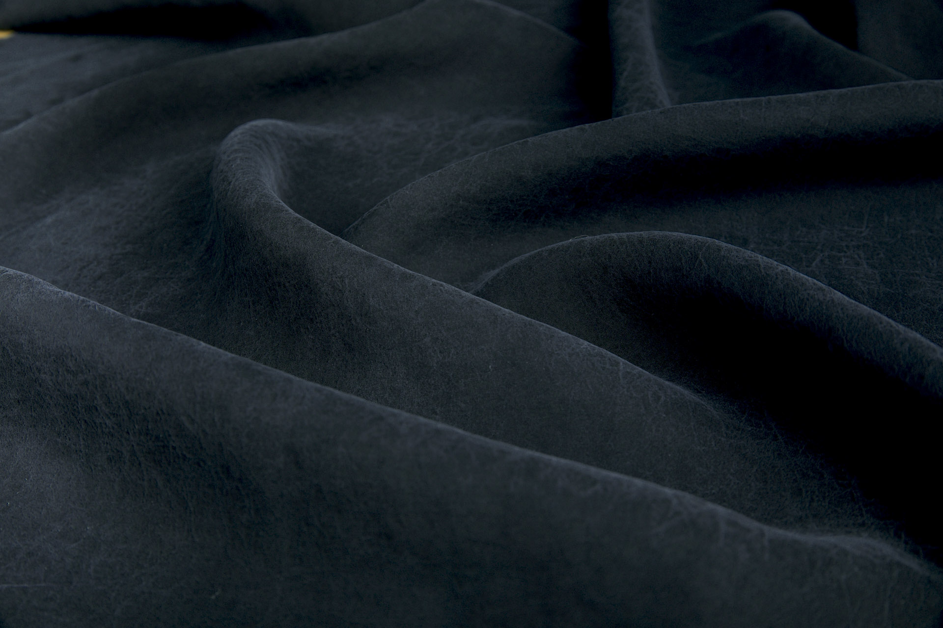 Mud Silk - Habotai - Washed Black / Black fabric, image 5 of 11