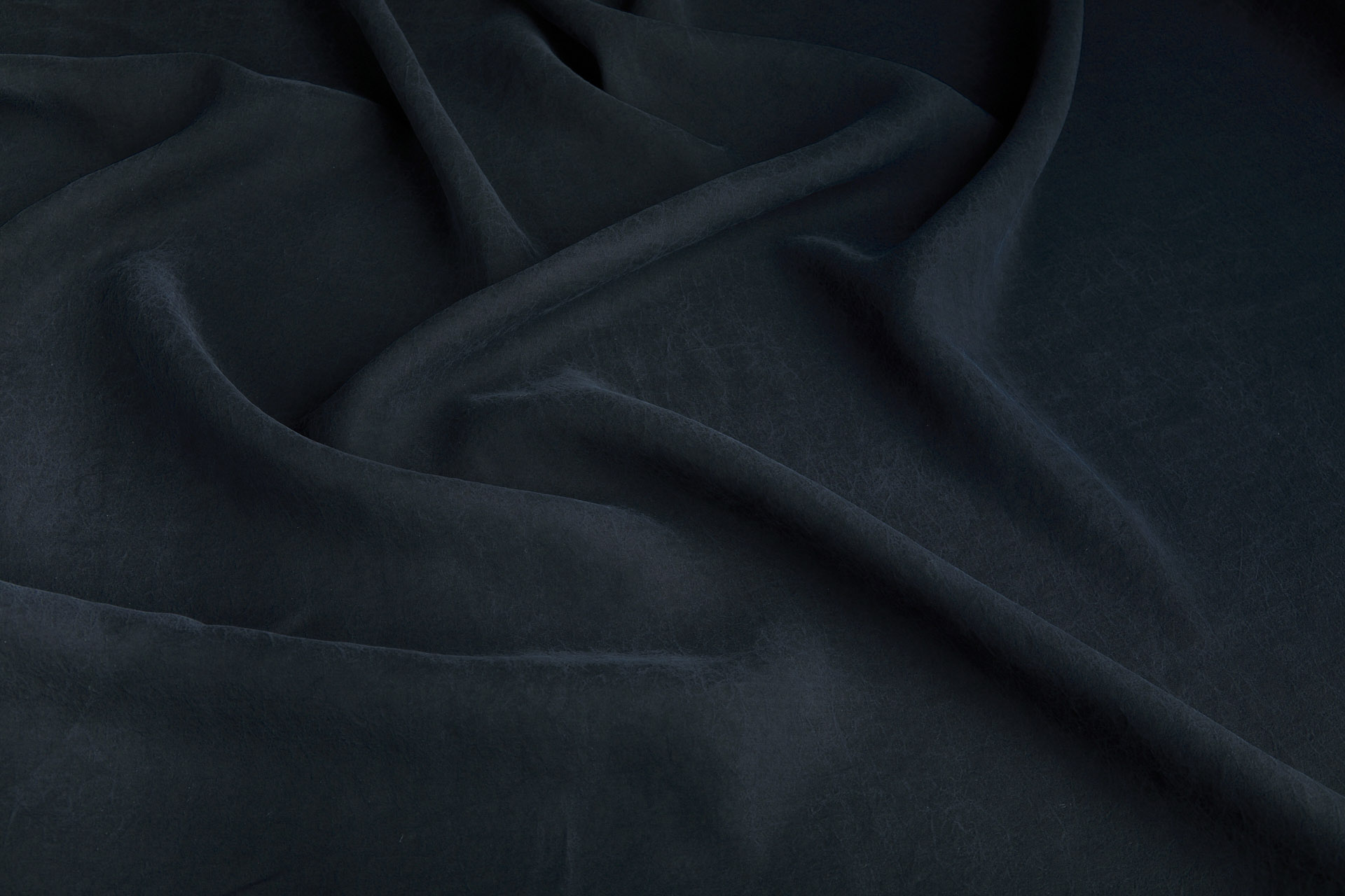 Mud Silk - Habotai - Washed Black / Black fabric, image 7 of 11