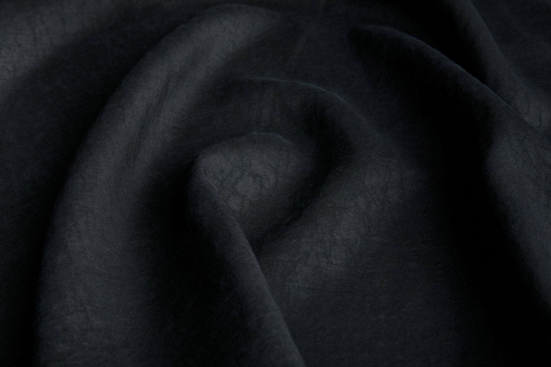 Mud Silk - Habotai - Washed Black / Black fabric, image 8 of 11
