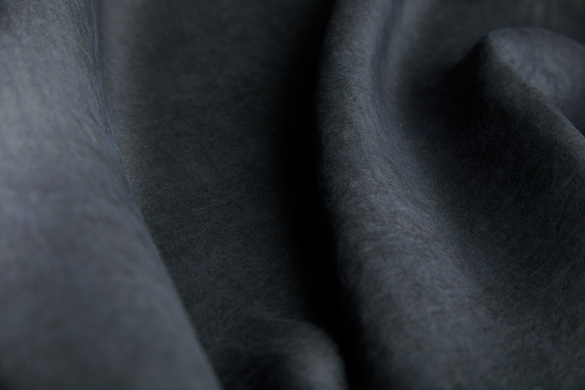 Mud Silk - Habotai - Washed Black / Black fabric, image 11 of 11