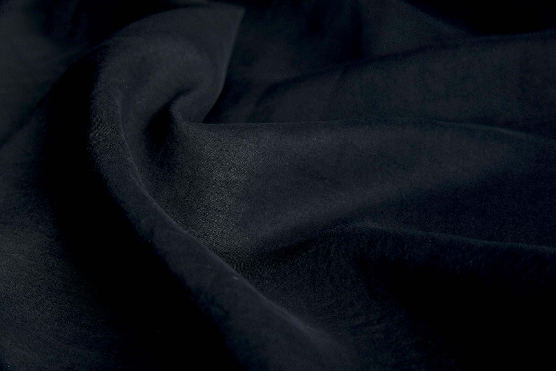 Mud Silk - Habotai - Black / Black fabric, image 3 of 8
