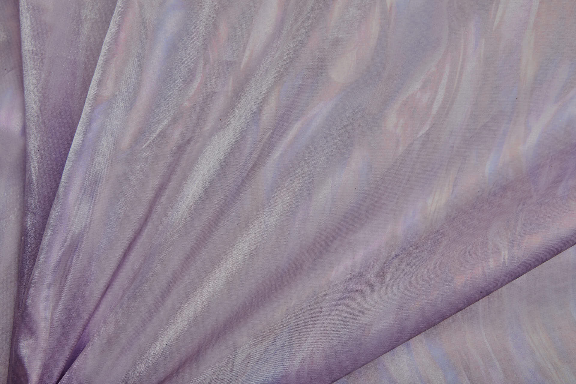 Oil Slick Foil Organza - Lilac fabric, image 2 of 10