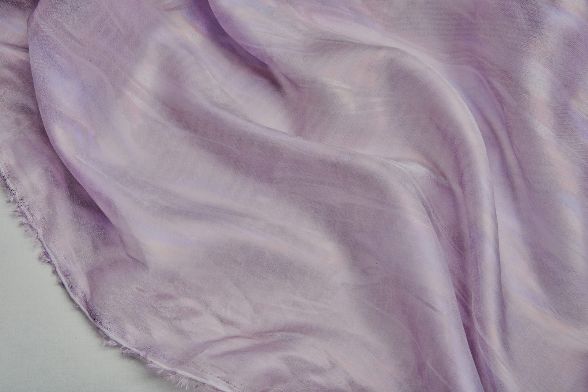 Oil Slick Foil Organza - Lilac fabric, image 3 of 10