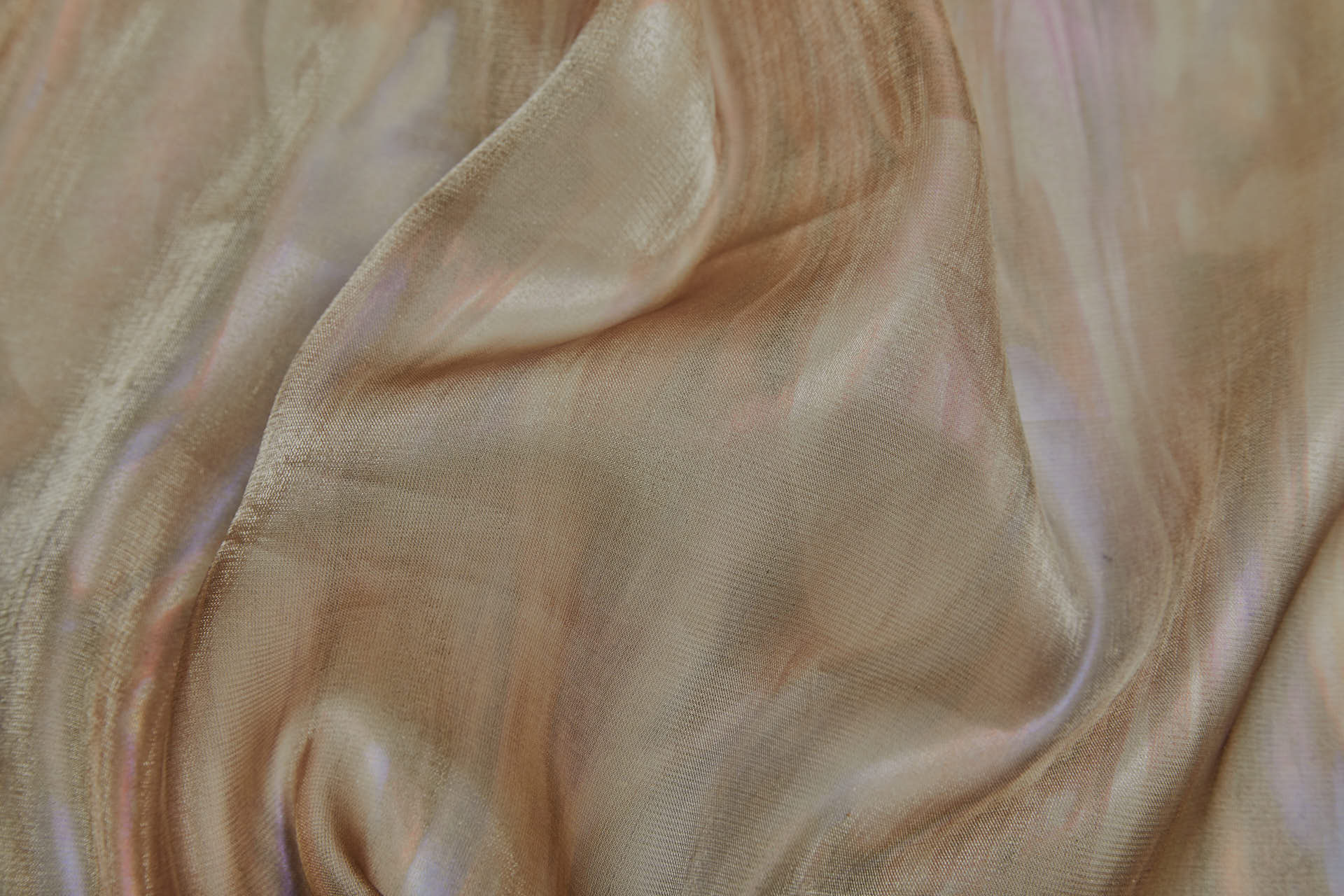 Oil Slick Foil Organza - Mushroom fabric, image 4 of 10