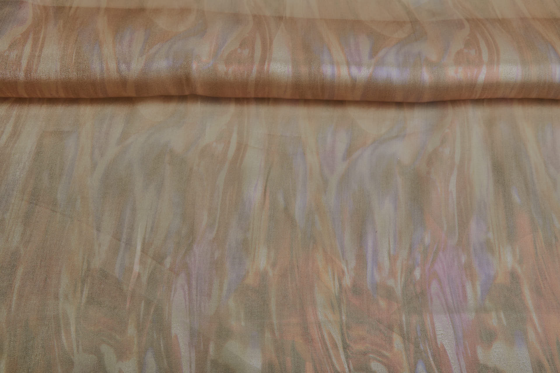 Oil Slick Foil Organza - Mushroom fabric, image 8 of 10