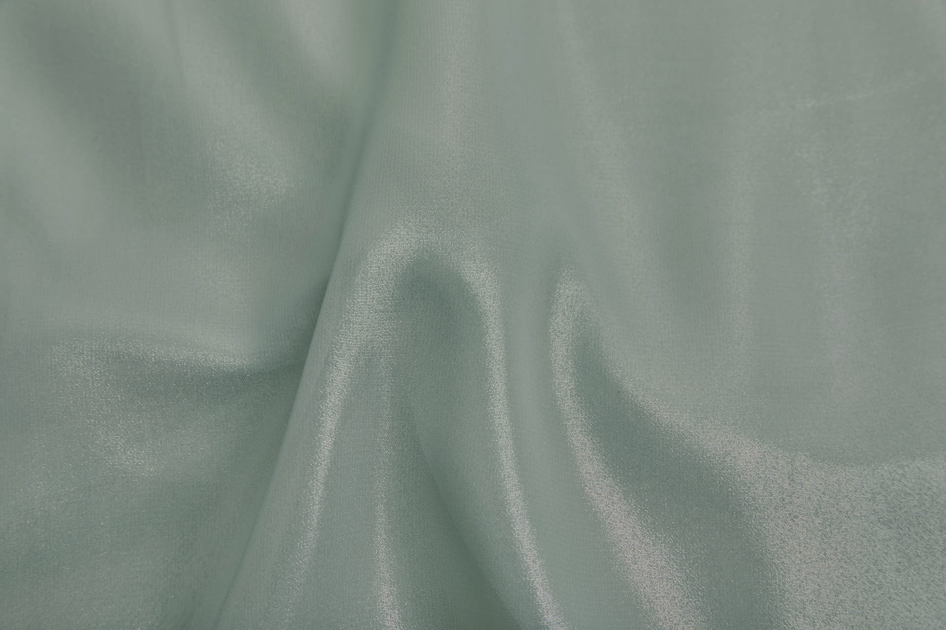 Foiled Chiffon - Light Sage / Silver fabric, image 2 of 6