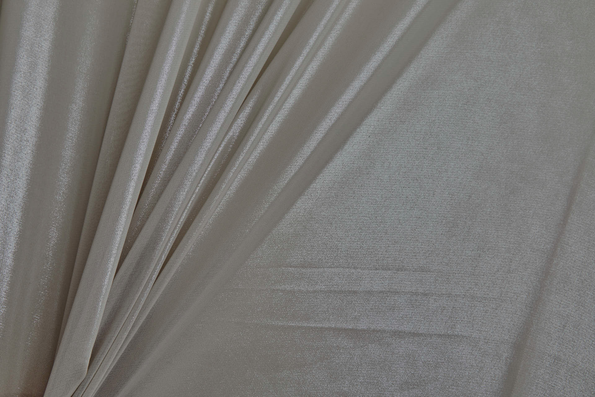 Foiled Chiffon - Clay / Silver fabric, image 3 of 7