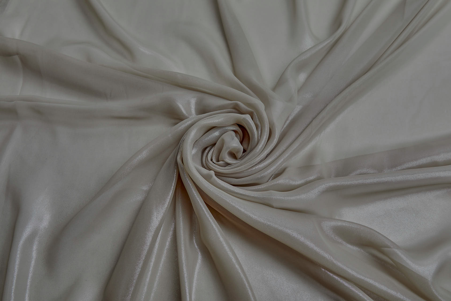 Foiled Chiffon - Clay / Silver fabric, image 5 of 7