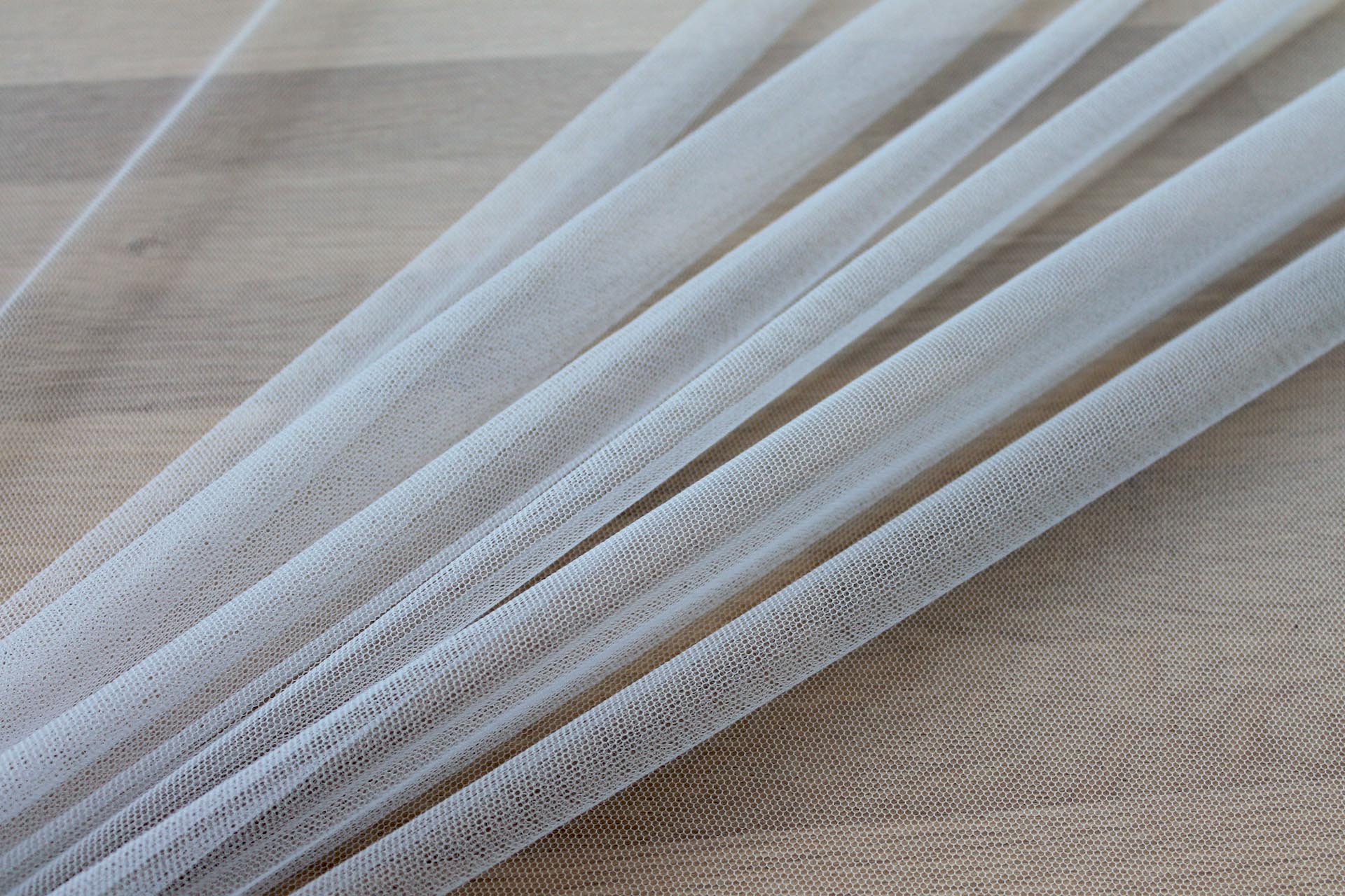 Soft Nylon Tulle - Steel Grey - T12 fabric, image 3 of 6