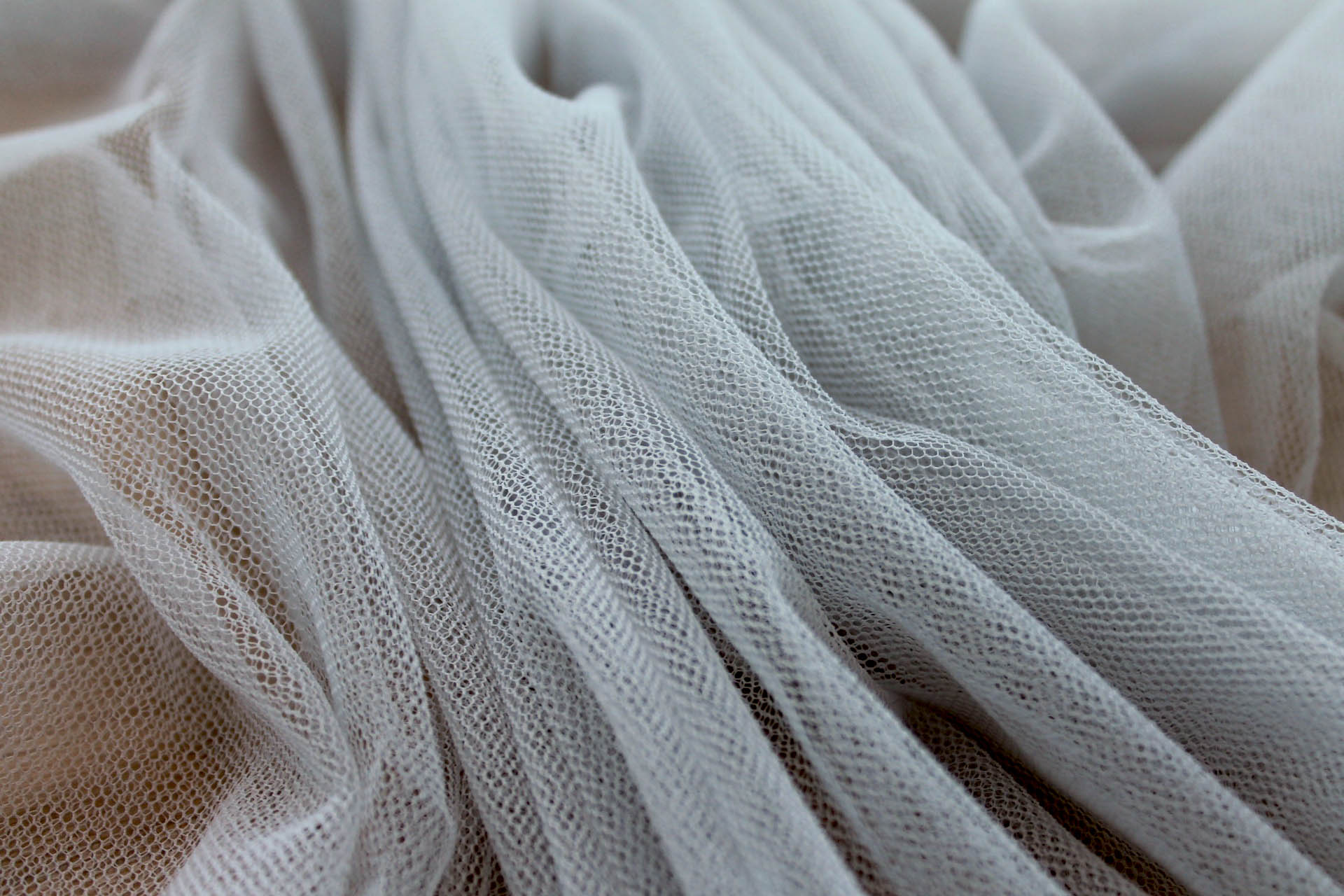 Soft Nylon Tulle - Steel Grey - T12 fabric, image 4 of 6