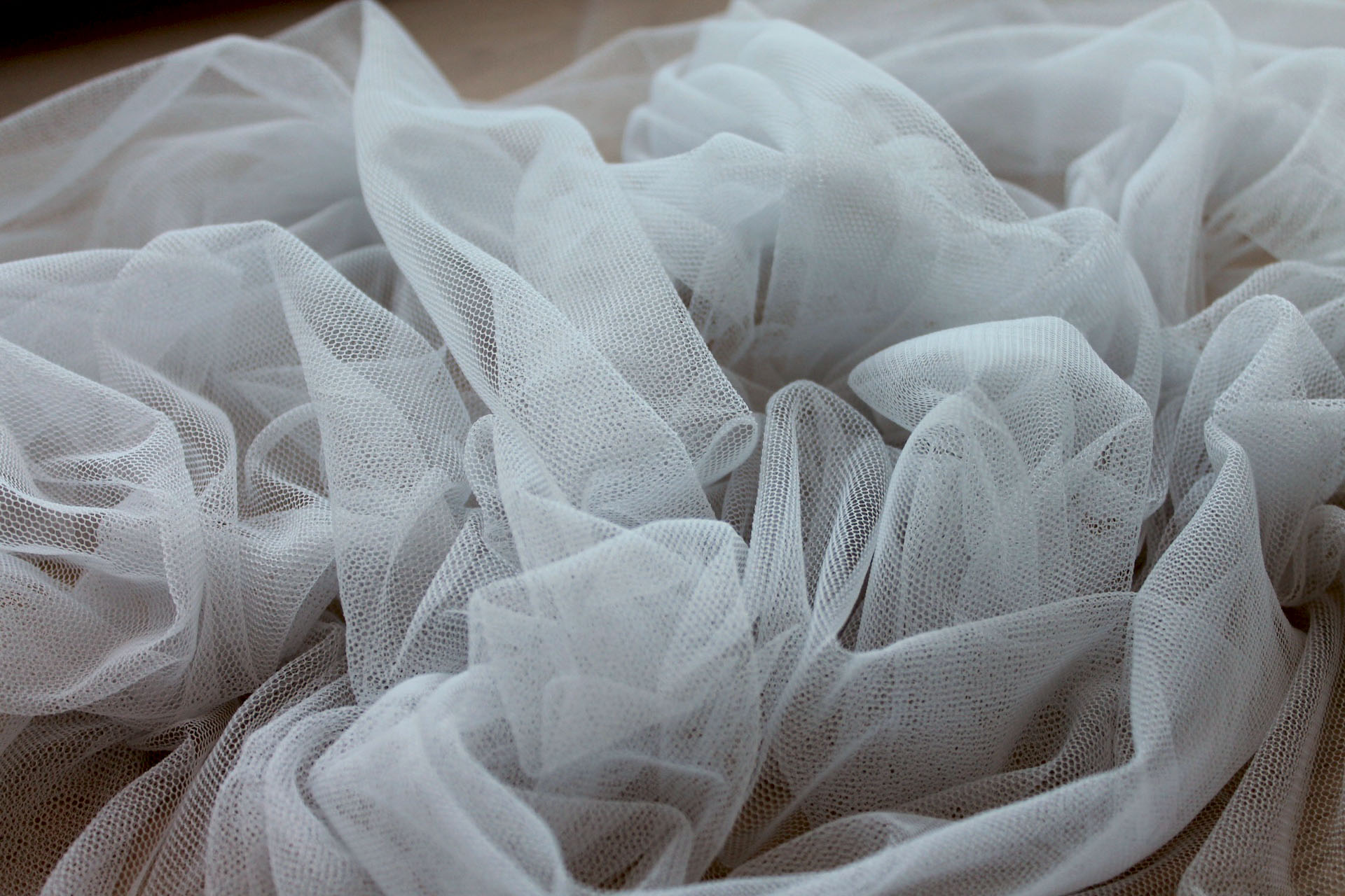 Soft Nylon Tulle - Steel Grey - T12 fabric, image 6 of 6