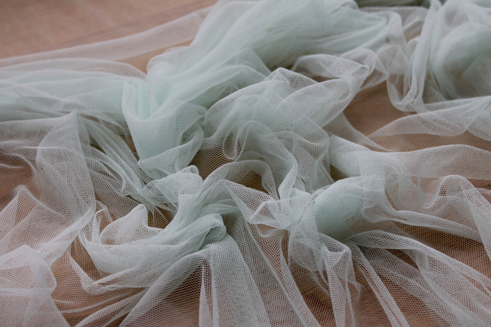Soft Nylon Tulle - Mint - T14 fabric, image 2 of 5