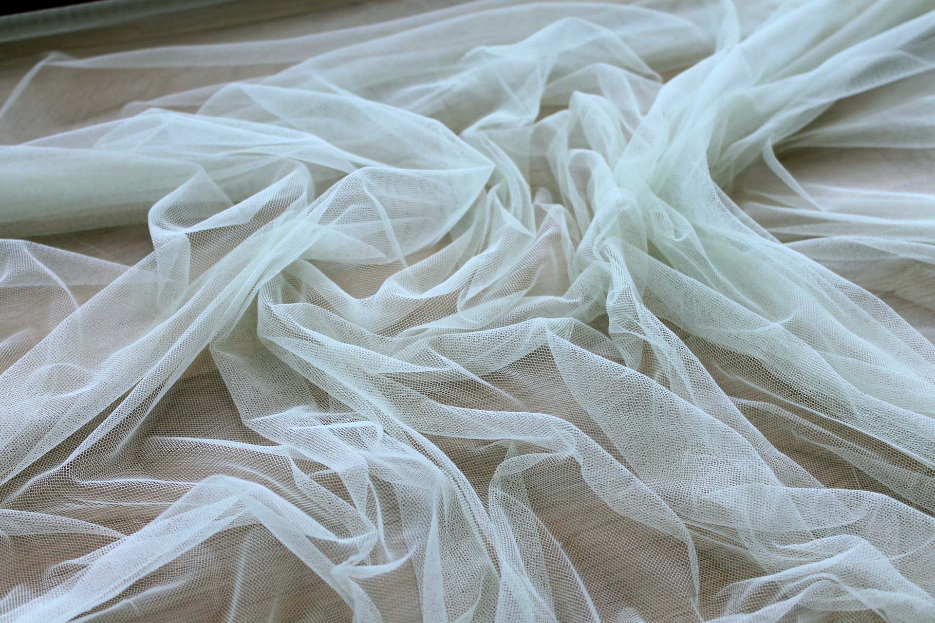 Soft Nylon Tulle - Seaspray - T49 fabric, image 2 of 5