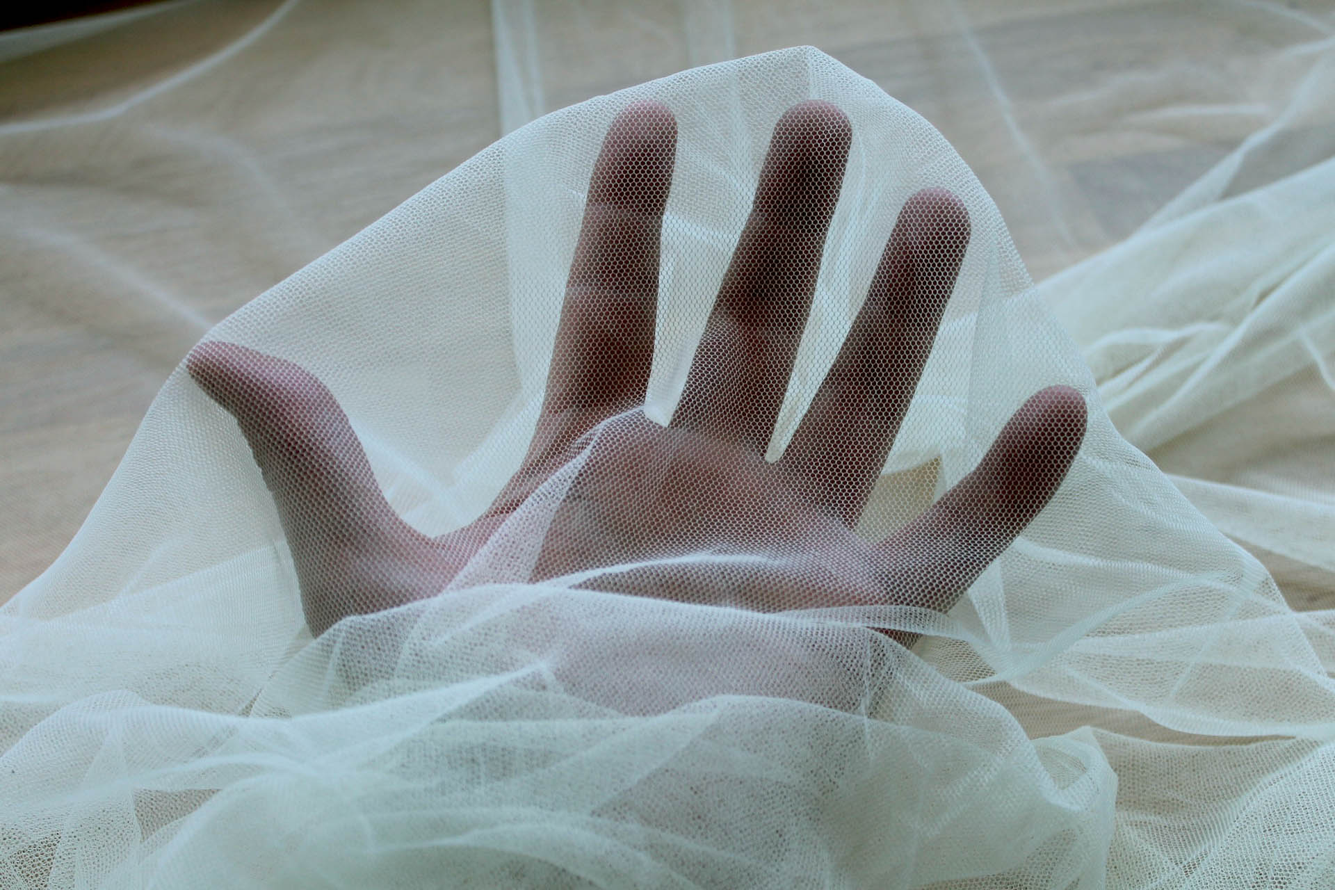 Soft Nylon Tulle - Seaspray - T49 fabric, image 5 of 5