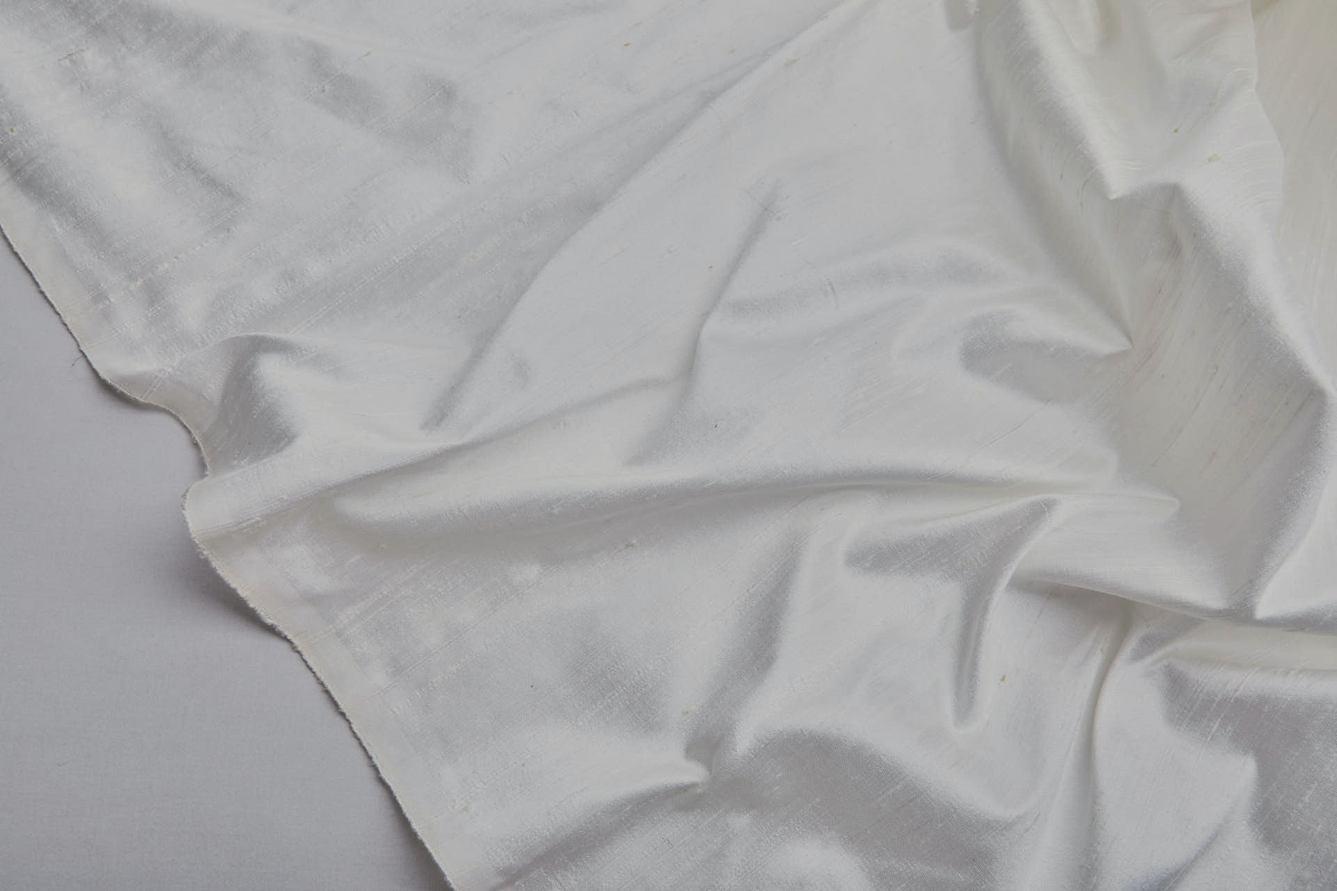 New Textured Silk Dupion - Ivory fabric, image 5 of 6