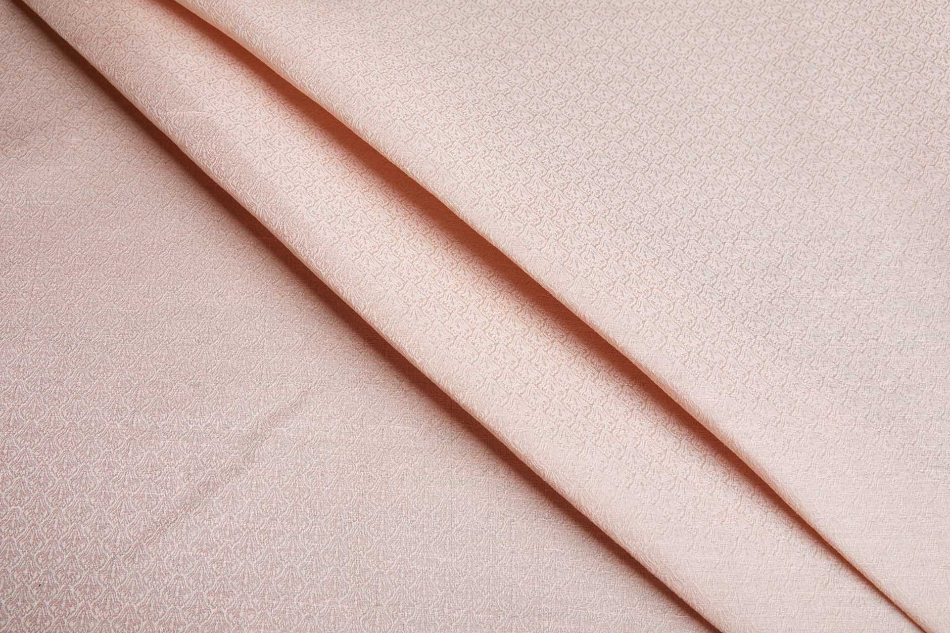 Small Pattern Silk and Linen Jacquard in Pale Pink and Cream fabric, image 3 of 8