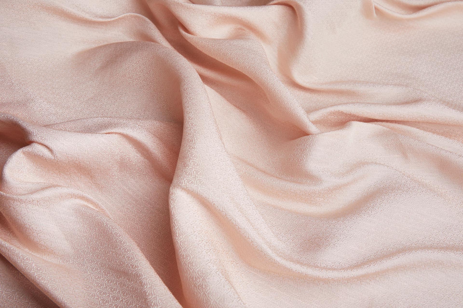 Small Pattern Silk and Linen Jacquard in Pale Pink and Cream fabric, image 4 of 8