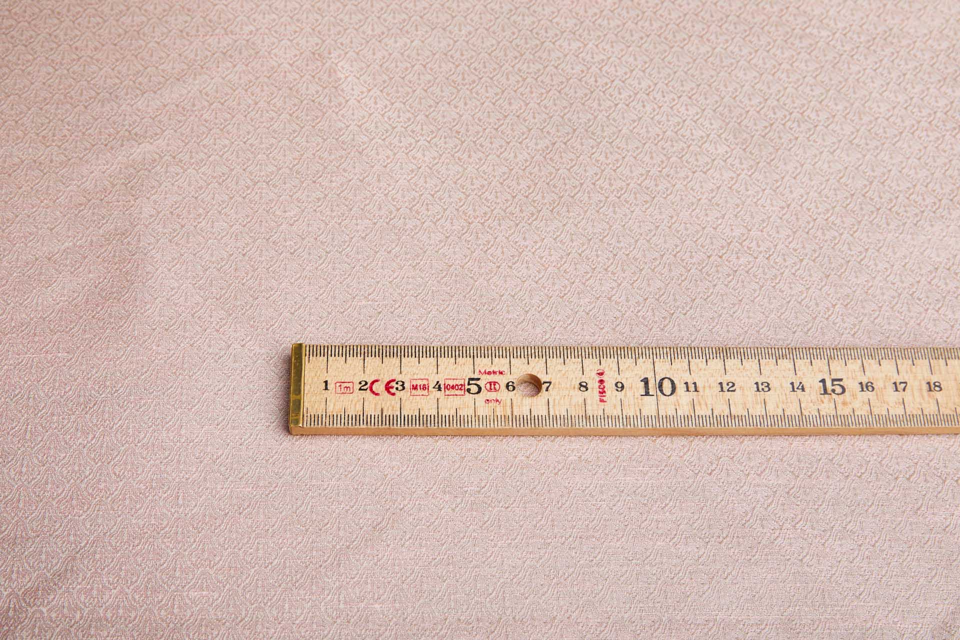 Small Pattern Silk and Linen Jacquard in Pale Pink and Cream fabric, image 7 of 8