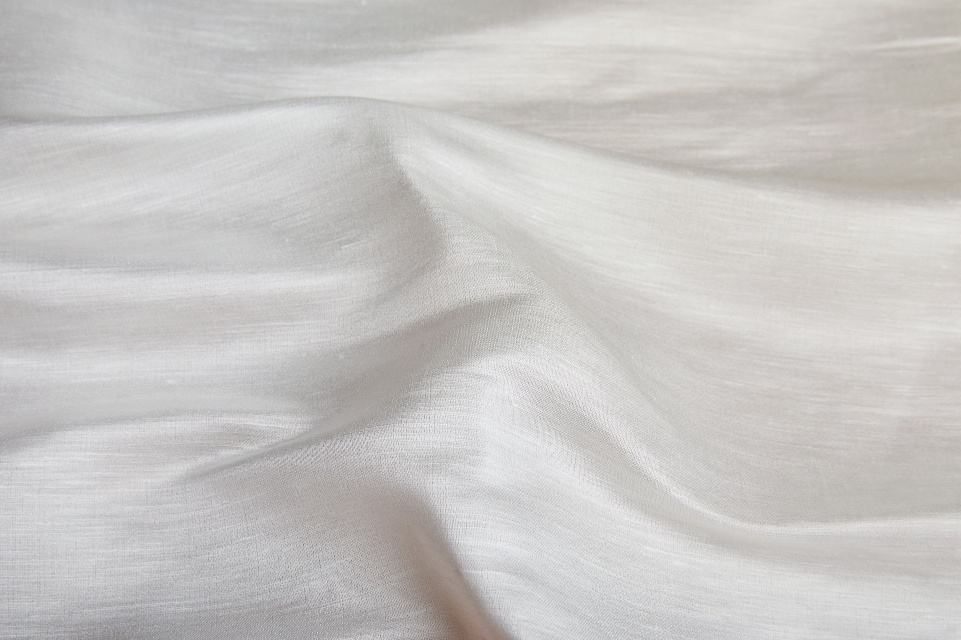Slubby Silk and Linen Satin - Ivory fabric