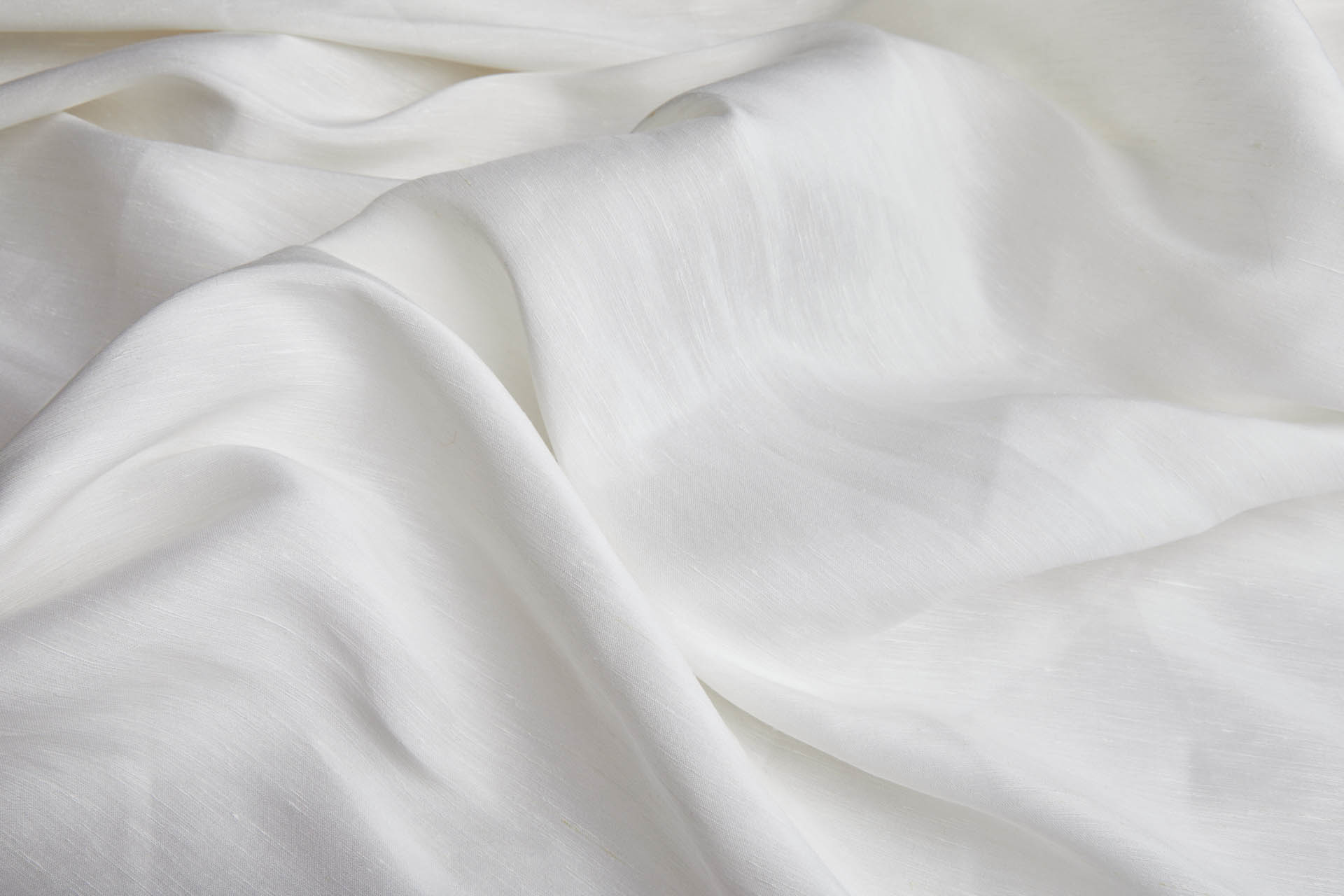 Slubby Silk and Linen Satin - Ivory fabric, image 6 of 7