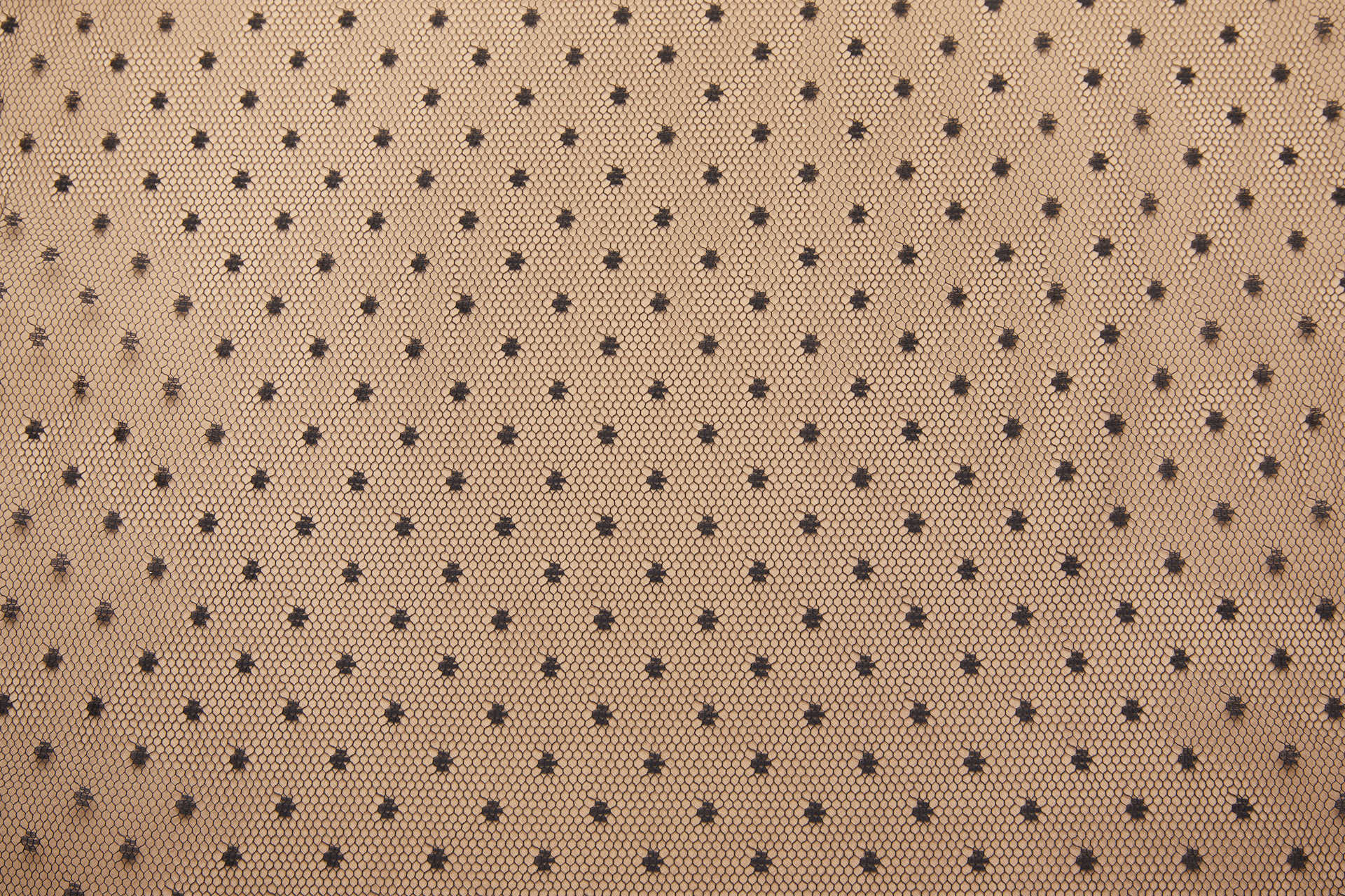 Point D'Esprit Spot / Dot Tulle - Black fabric, image 6 of 9