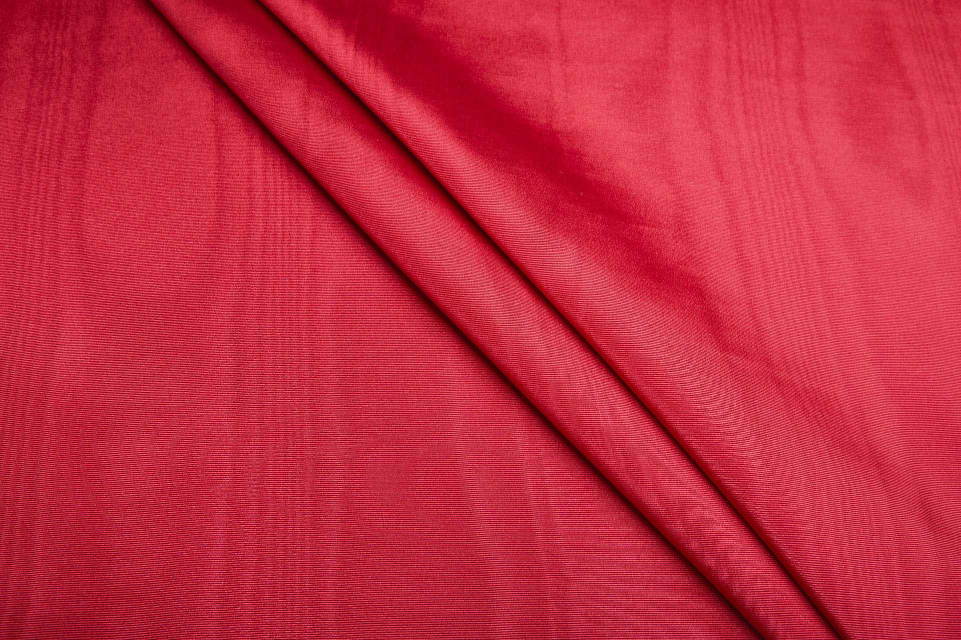 Large Pattern Grosgrain Moire - Cherry Red fabric, image 3 of 9
