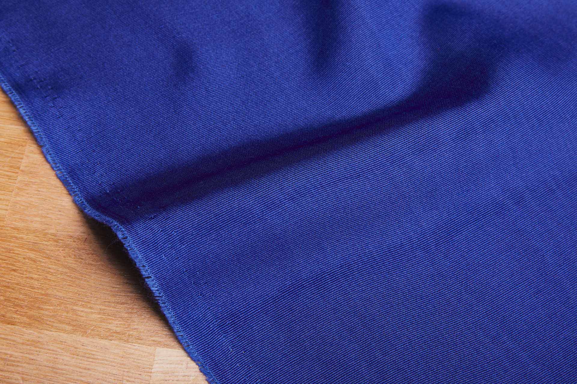 Large Pattern Grosgrain Moire - Royal Blue fabric, image 9 of 10
