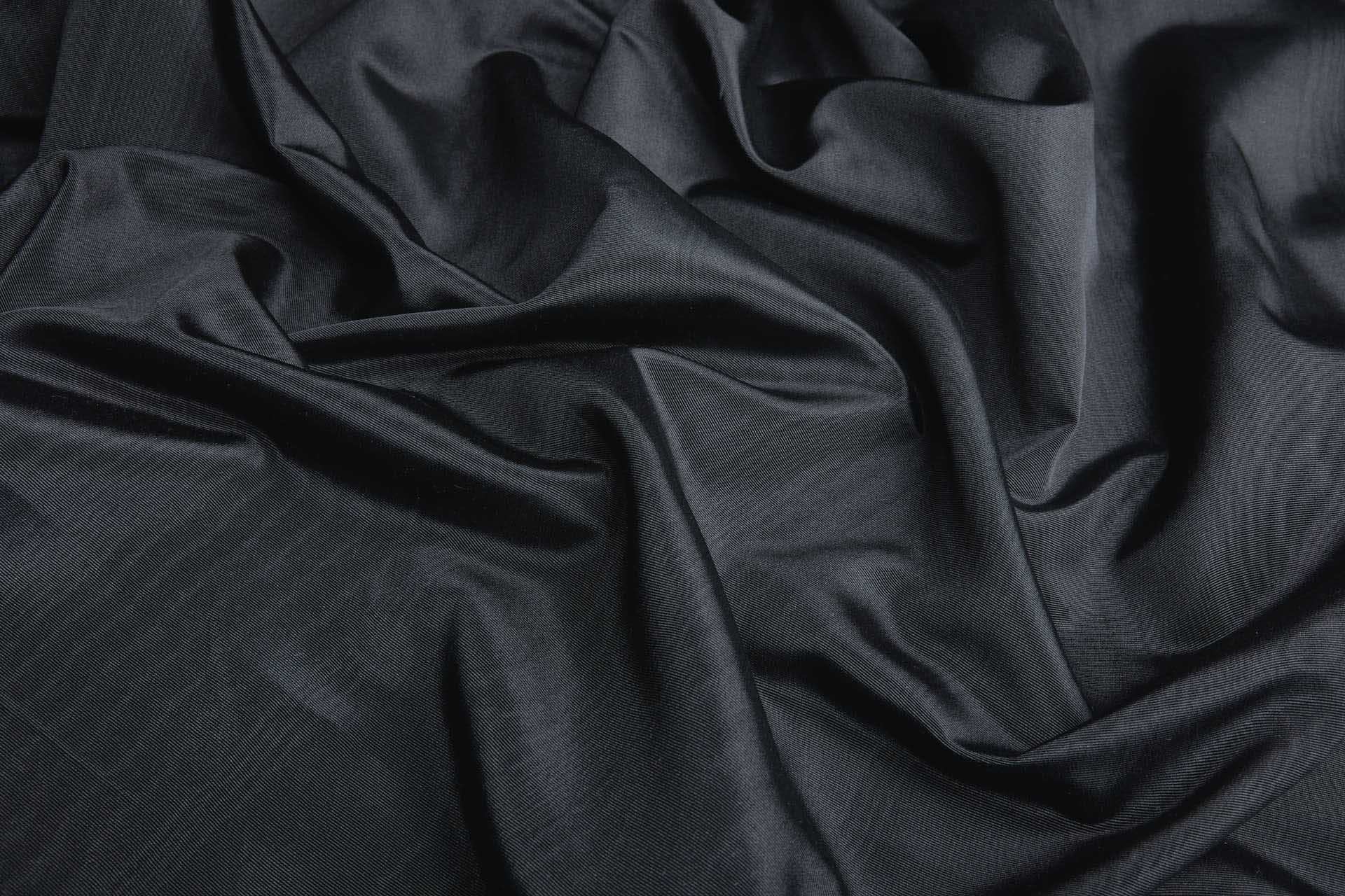 Large Pattern Grosgrain Moire - Black fabric, image 7 of 9