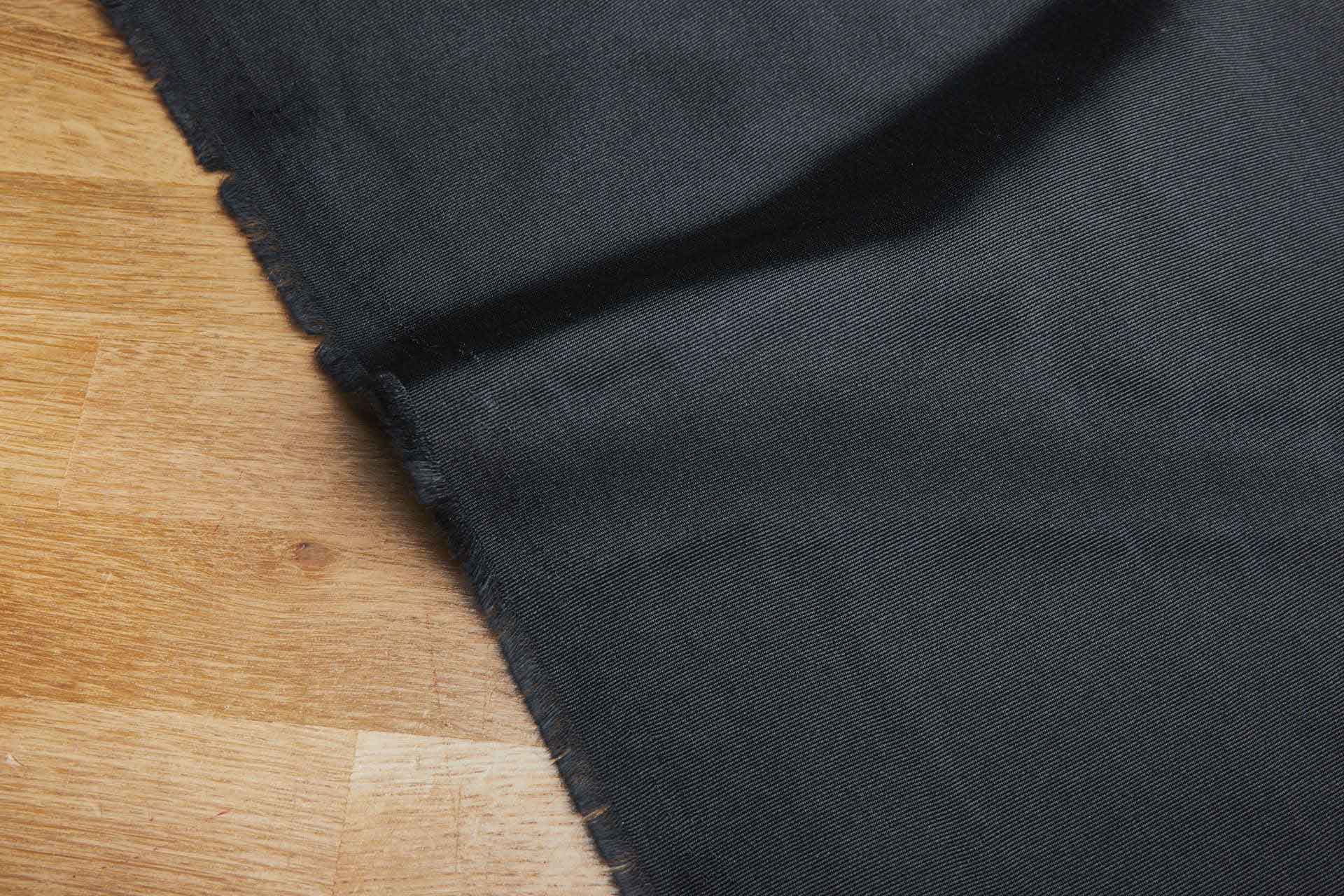 Large Pattern Grosgrain Moire - Black fabric, image 8 of 9