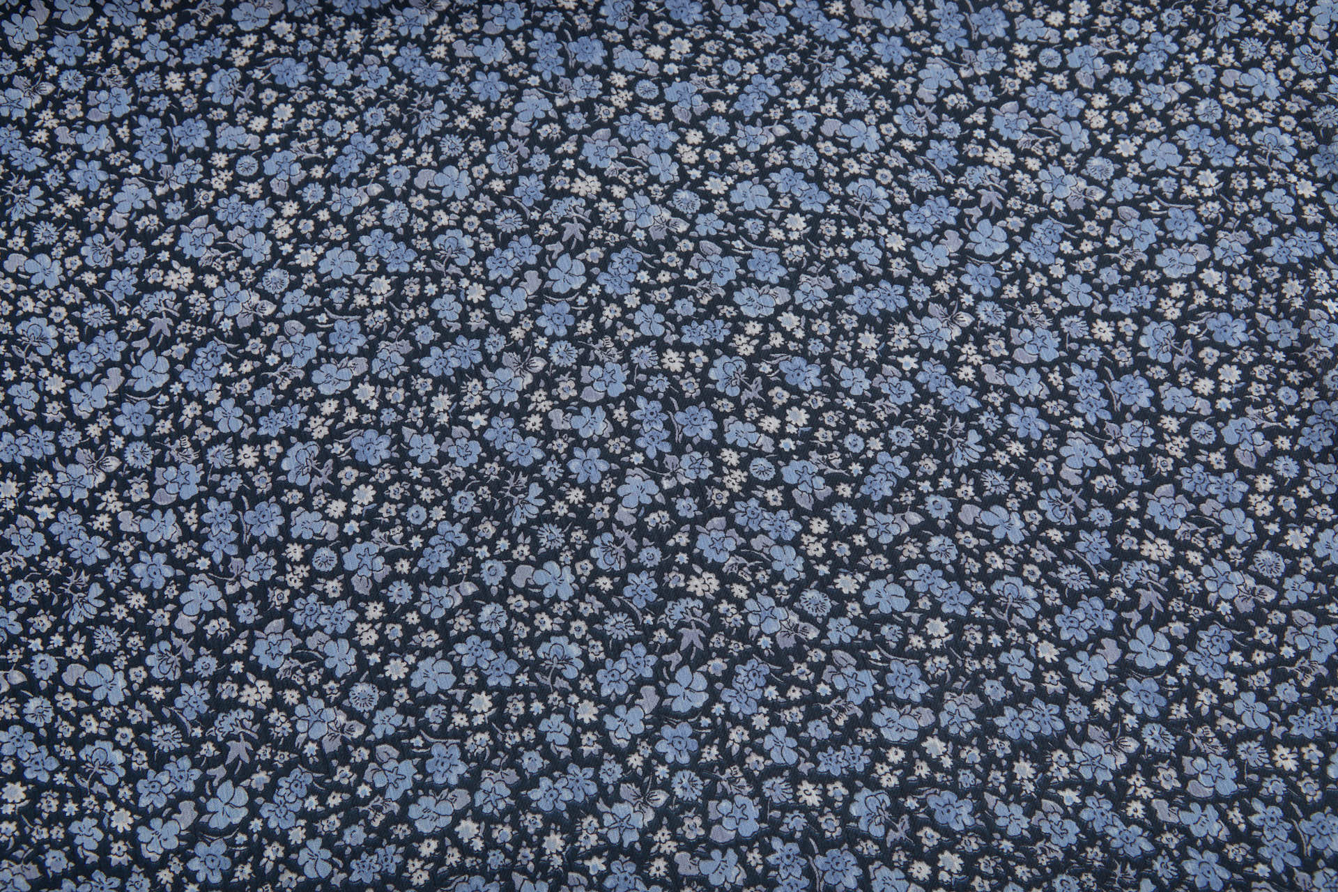 Floral Printed Chiffon - Blues fabric, image 10 of 13