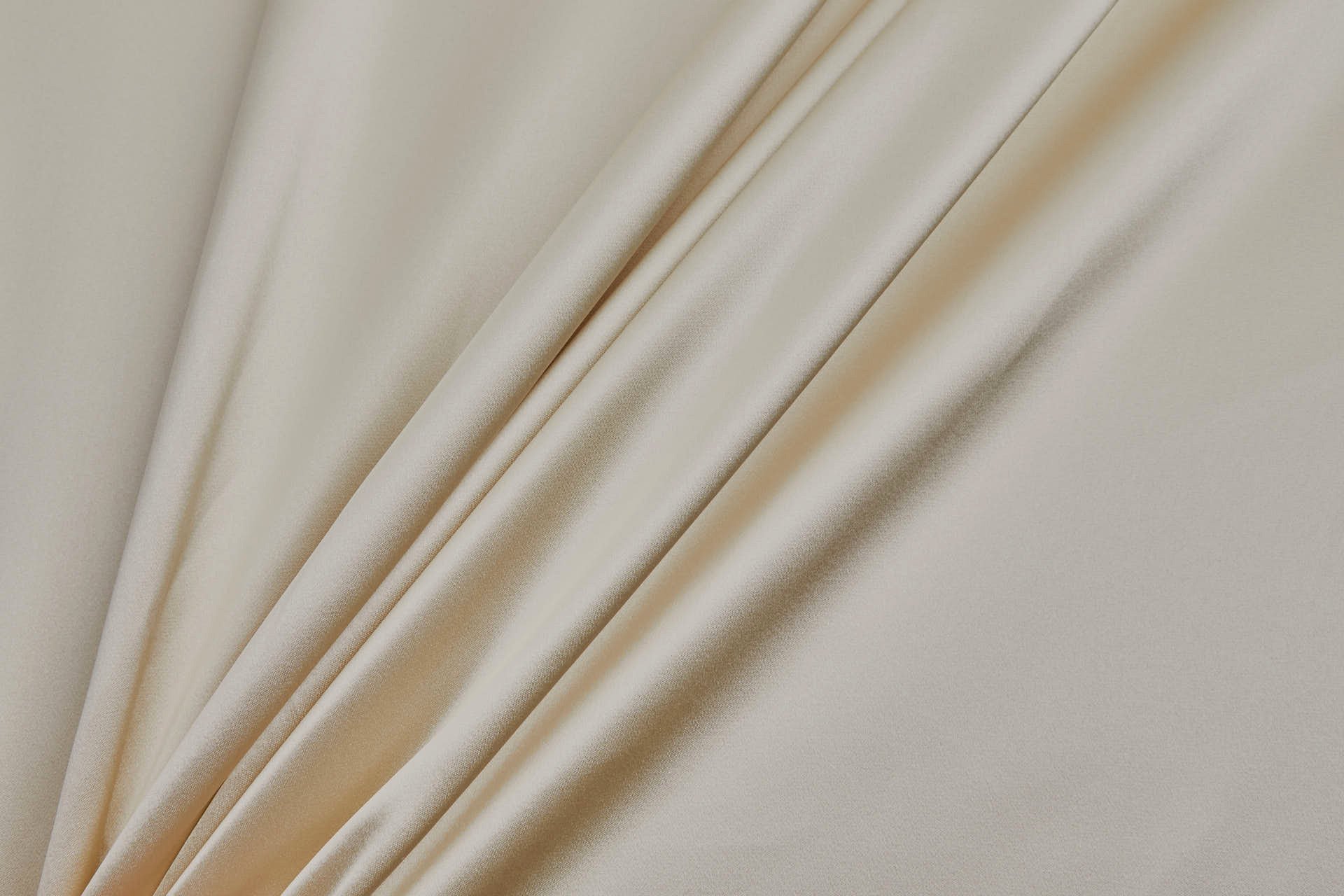 Silk Satin Backed Crepe - Champagne Gold fabric, image 2 of 9