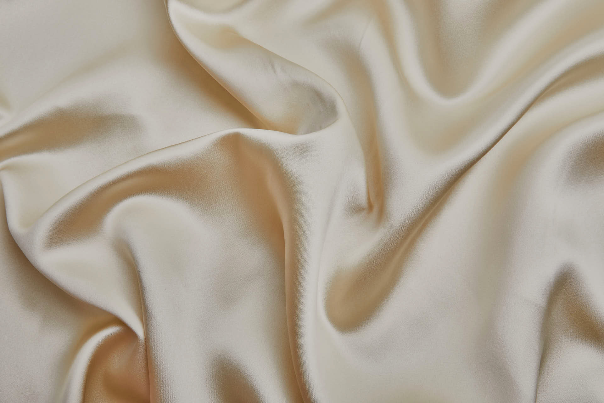Silk Satin Backed Crepe - Champagne Gold fabric, image 4 of 9