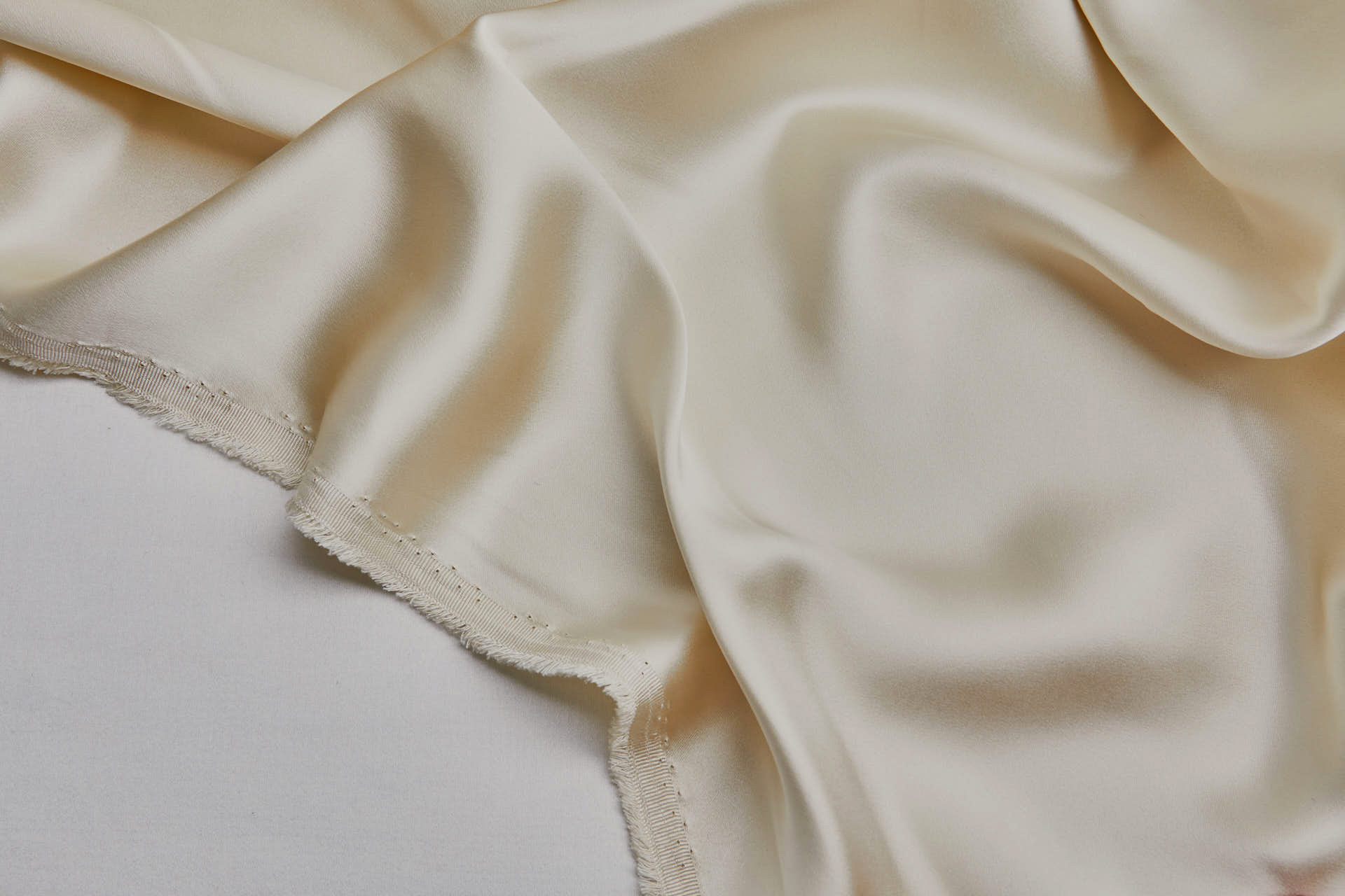 Silk Satin Backed Crepe - Champagne Gold fabric, image 5 of 9