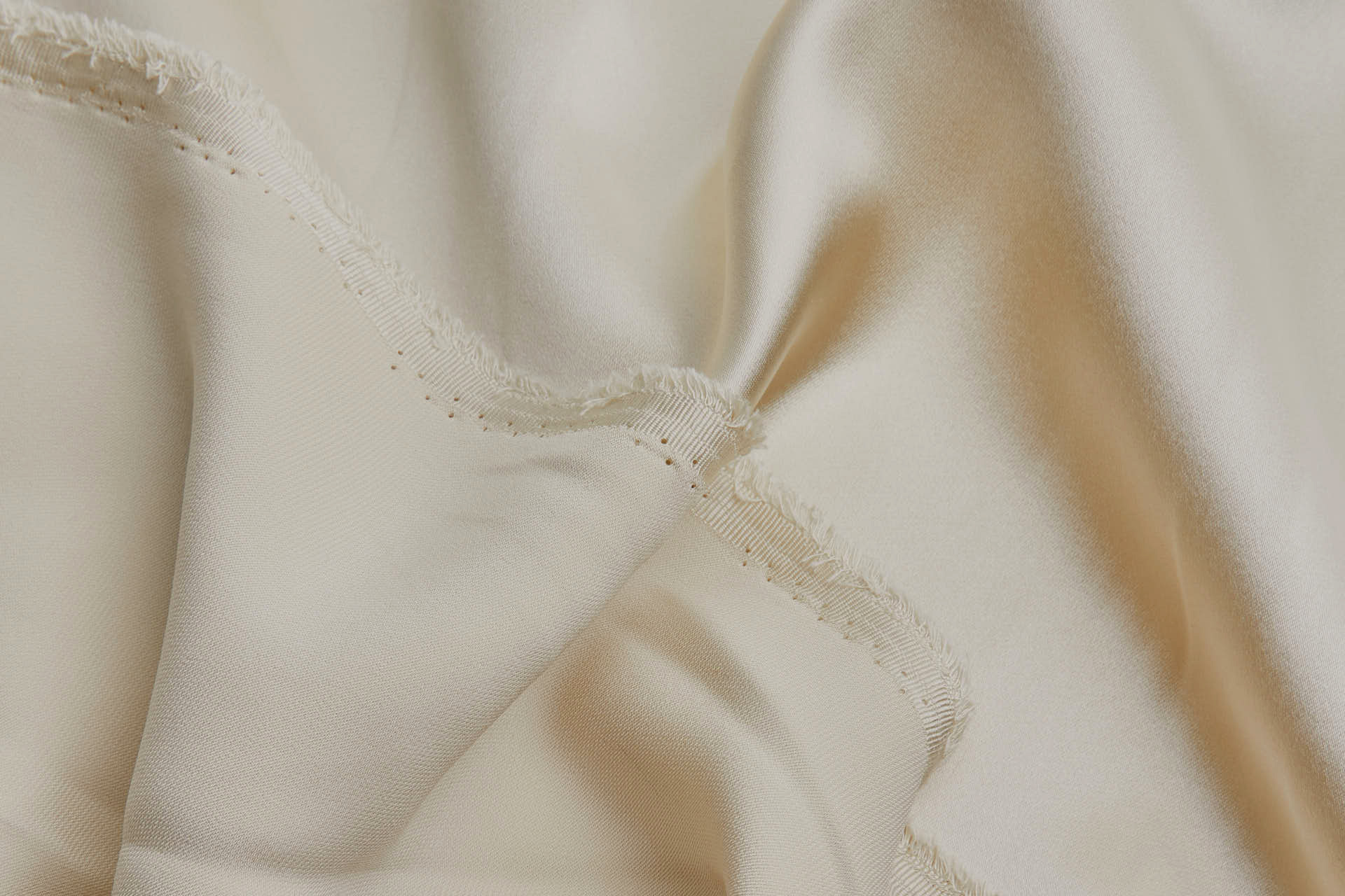 Silk Satin Backed Crepe - Champagne Gold fabric, image 6 of 9